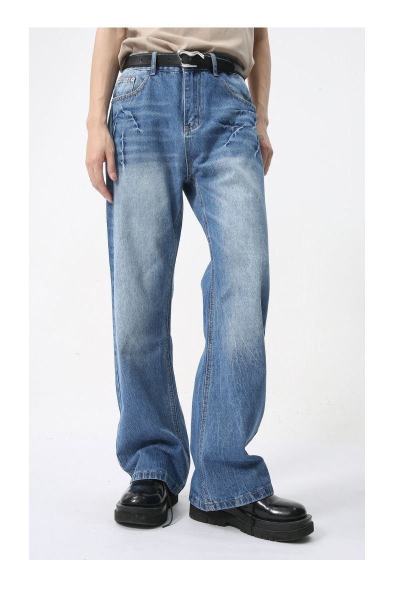 Japanese Brand × Jean American high street lightning flared washed jeans y2k Size US 32 / EU 48 - 5 Thumbnail