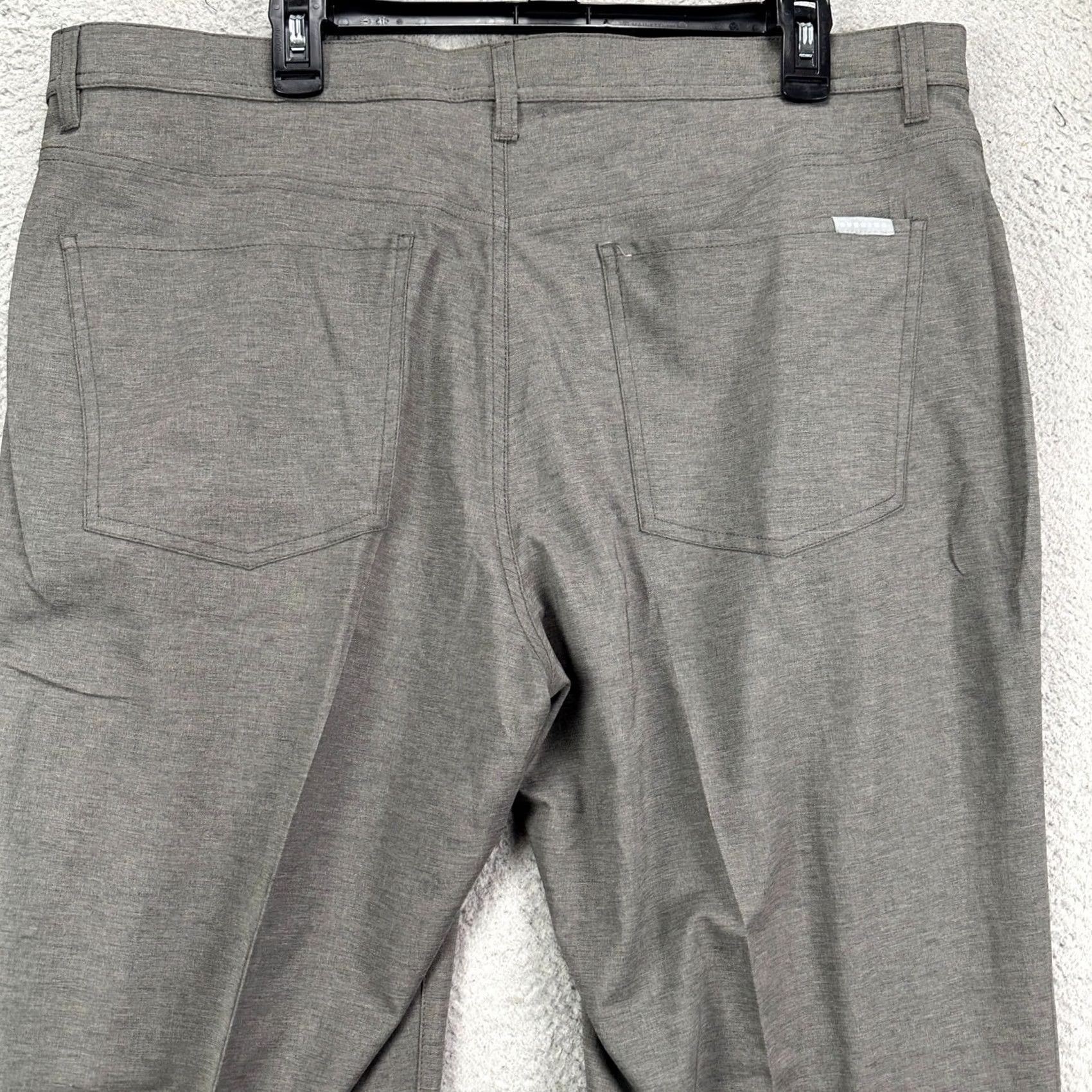 Vintage Dunning Golf Mens Chino Pants 38X30 Grey Performance Tech Stretch Flat Front Size US 38 / EU 54 - 4 Thumbnail