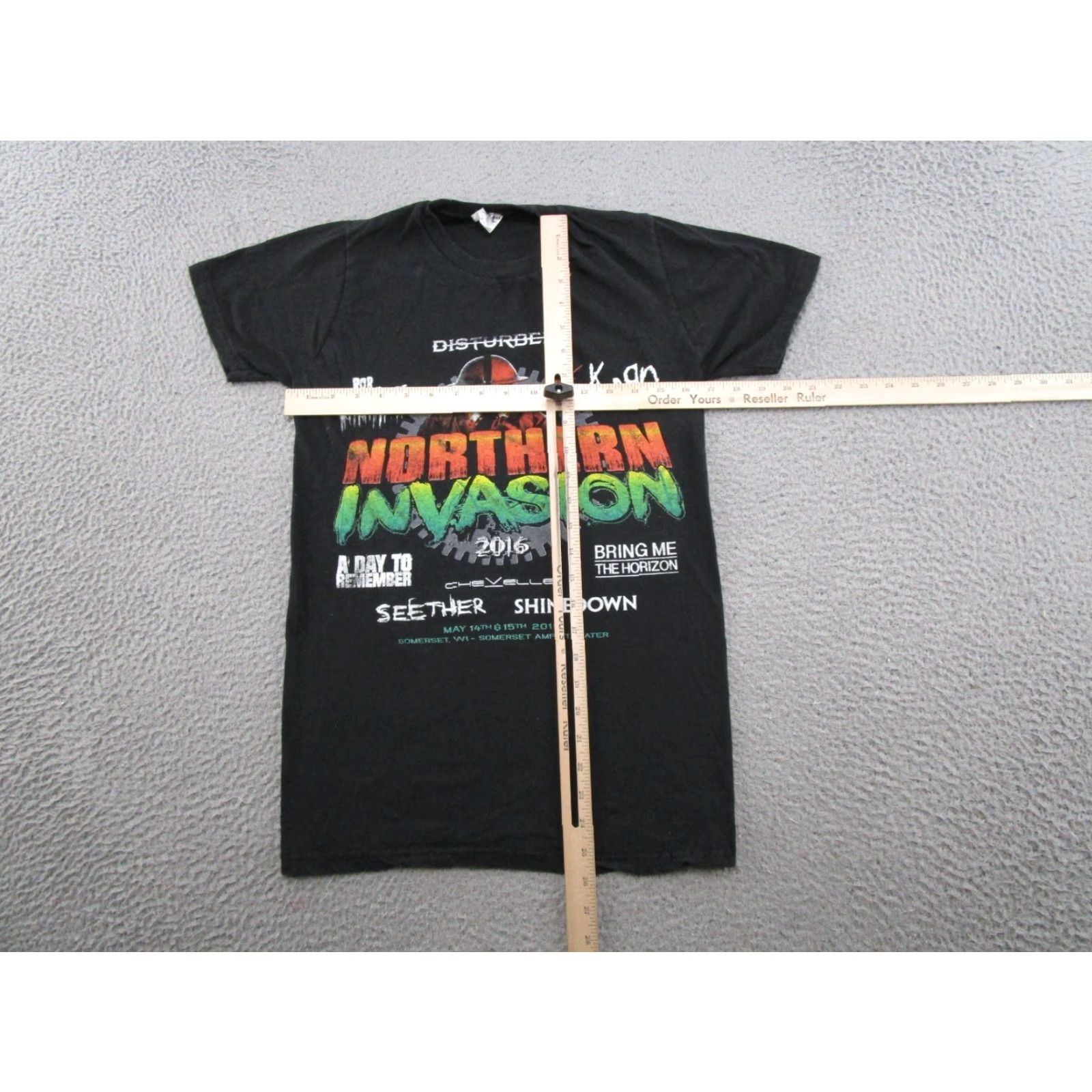 Vintage VINTAGE Northern Invasion Shirt Mens SZ S Black 2016 Festival Disturbed Korn Rob Zombie Size US S / EU 44-46 / 1 - 3 Thumbnail