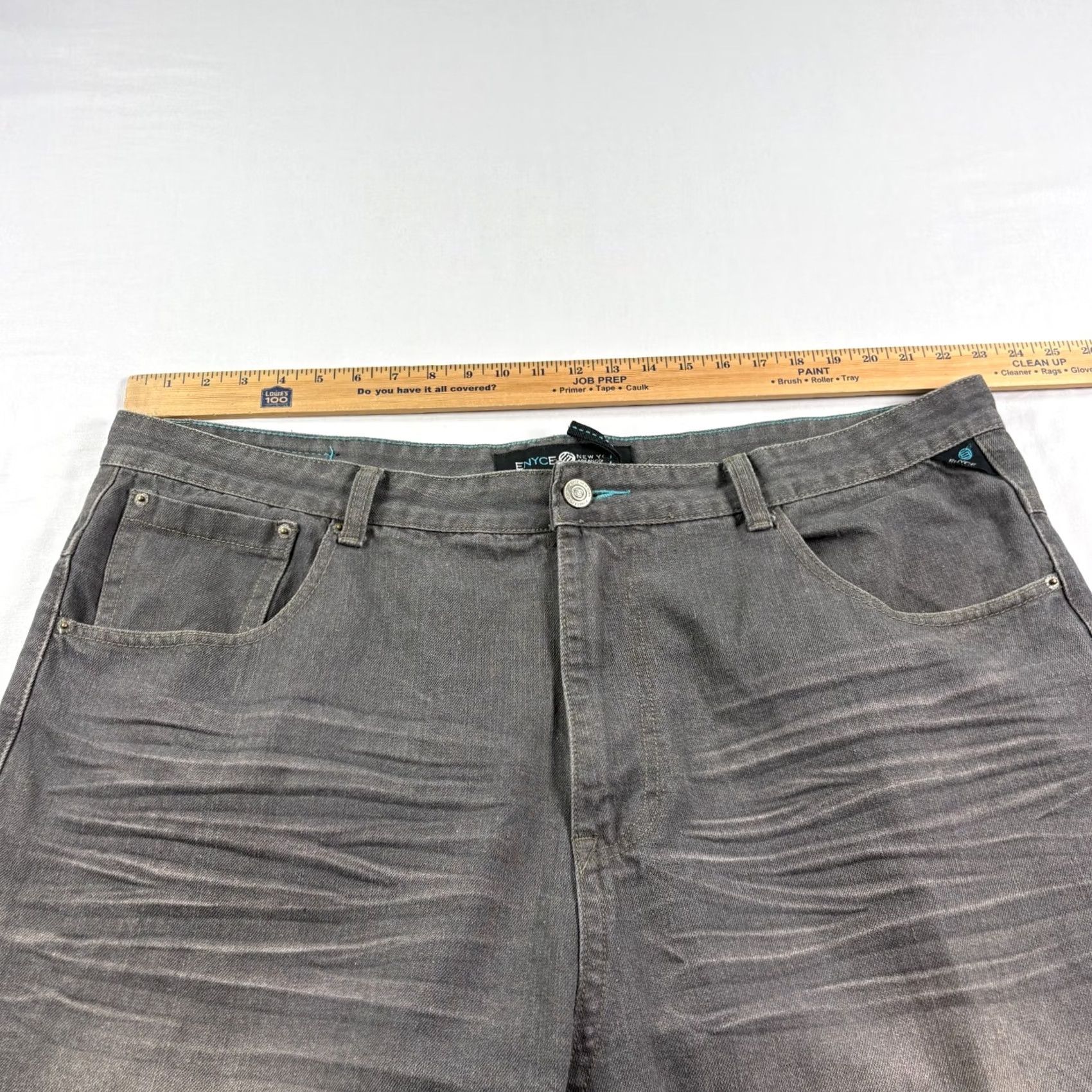 Enyce VINTAGE enyce Jeans Men 44x34 Gray Hip Hop Baggy Straight 90s Style Mens Size US 44 / EU 60 - 4 Thumbnail