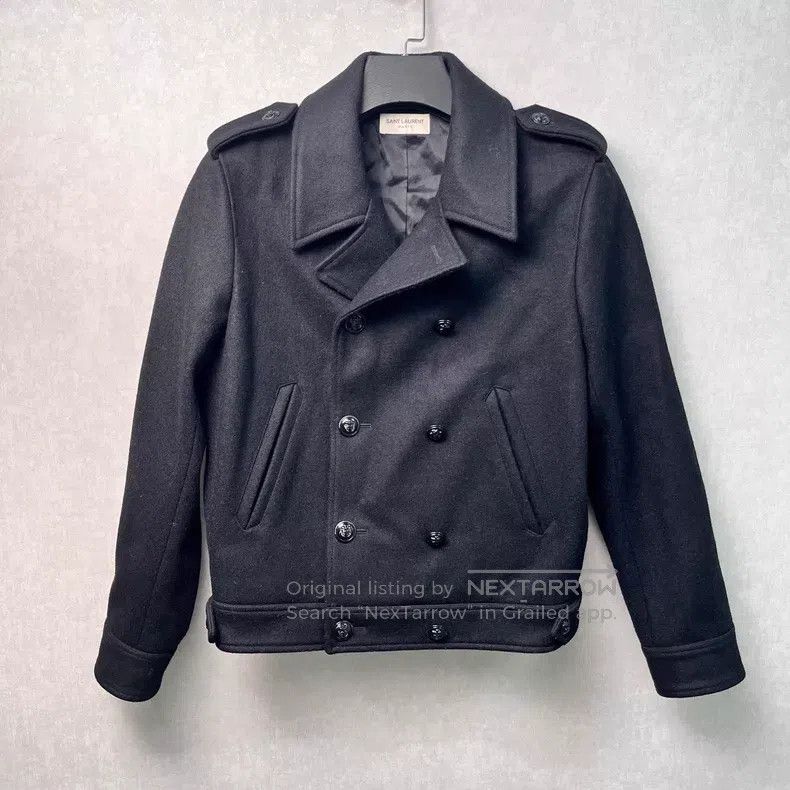 Saint Laurent Paris Saint Laurent Paris Wool Short Blazer i Size US S / EU 44-46 / 1 - 1 Thumbnail