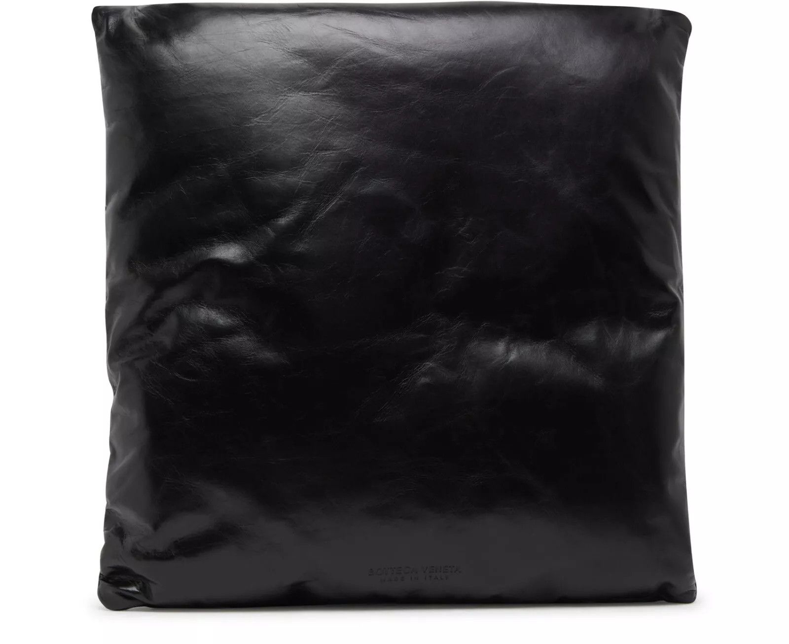 Bottega Veneta Pillow Black Nappa Leather Clutch New