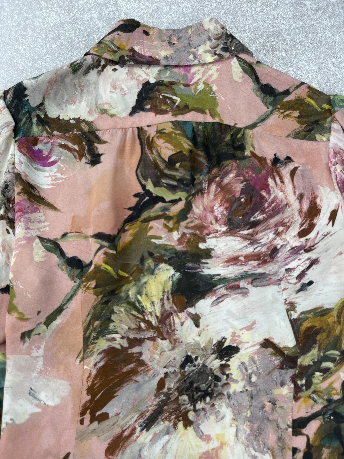 Dolce & Gabbana Dolce & Gabbana Floral Print Silk Blouse Shirt Size S / US 4 / IT 40 - 12 Thumbnail