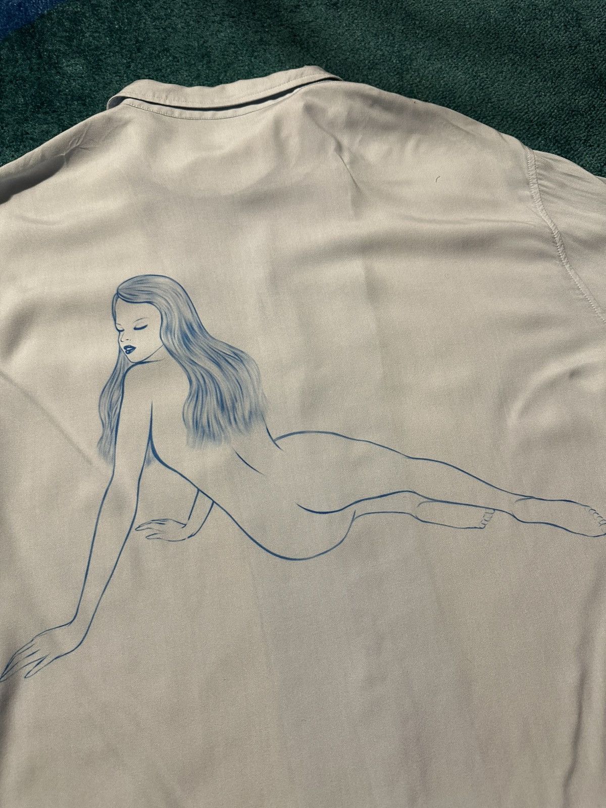 Stussy Stussy Pin Up Girl L/S Rayon Shirt Size US L / EU 52-54 / 3 - 7 Thumbnail