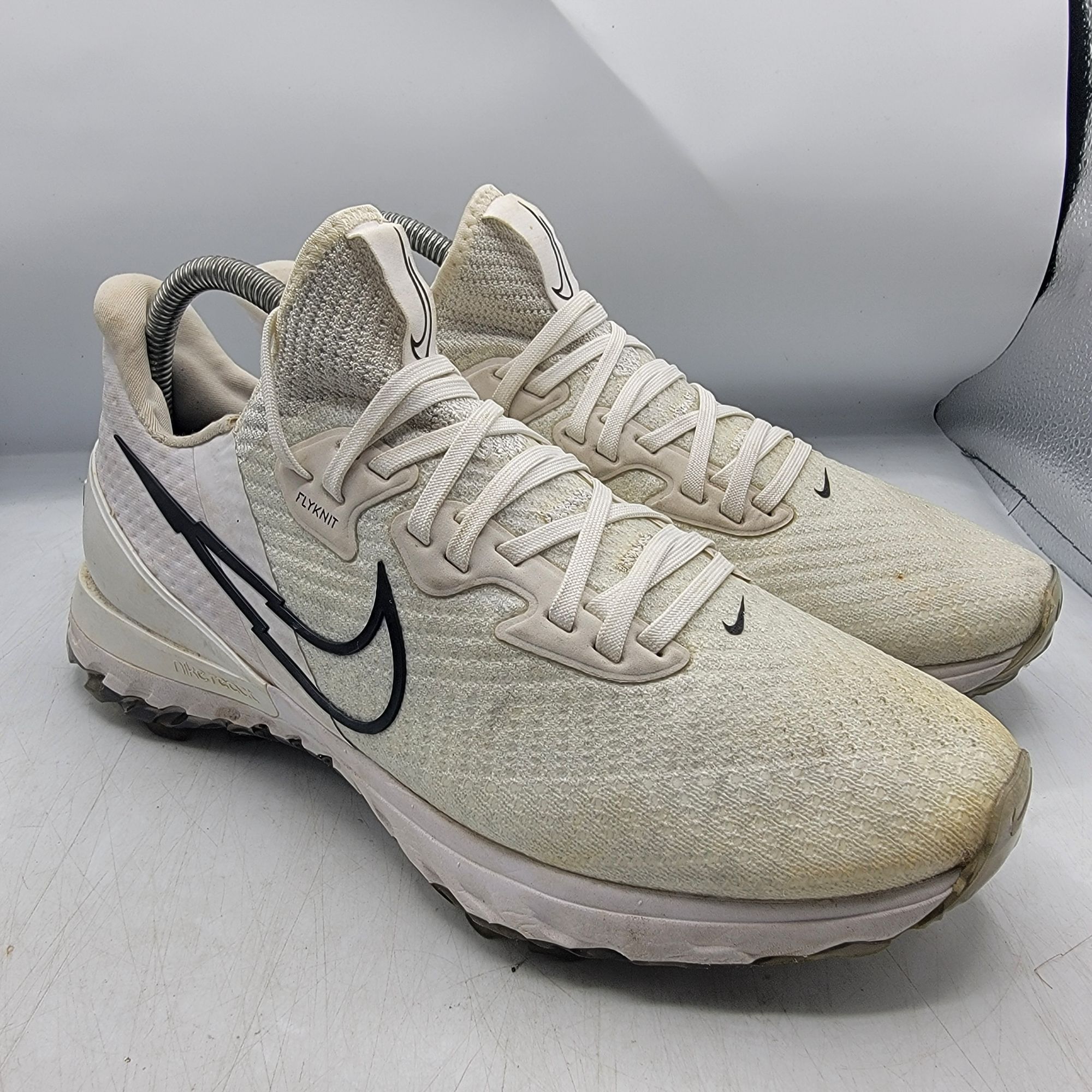 Nike Air Zoom Infinity Tour Mens 8 White Spiked Golf Shoes C