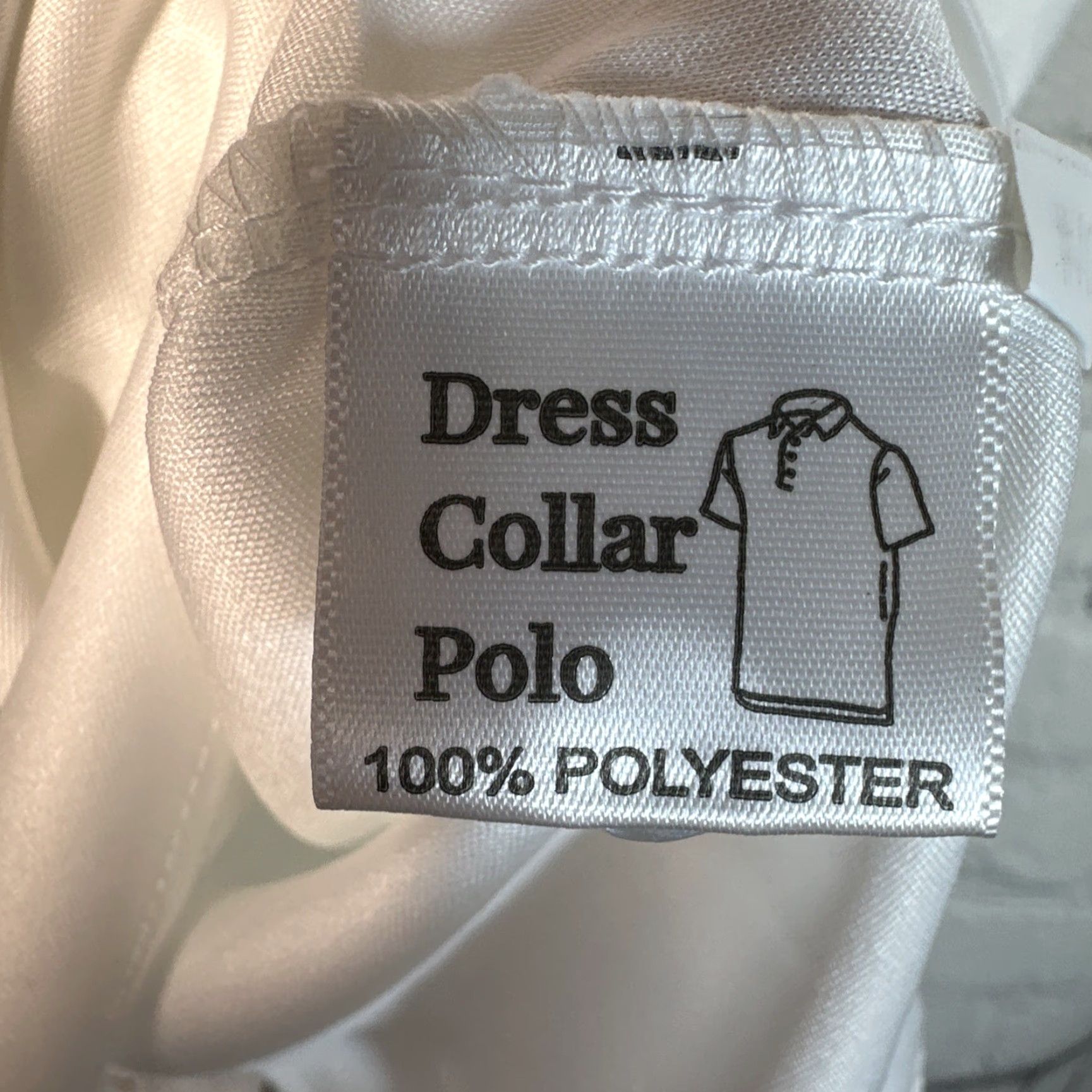 CO Collars & Co Polo Dress Button-Down Shirt Mens Large White Solid Short Sleeve Size US L / EU 52-54 / 3 - 5 Thumbnail