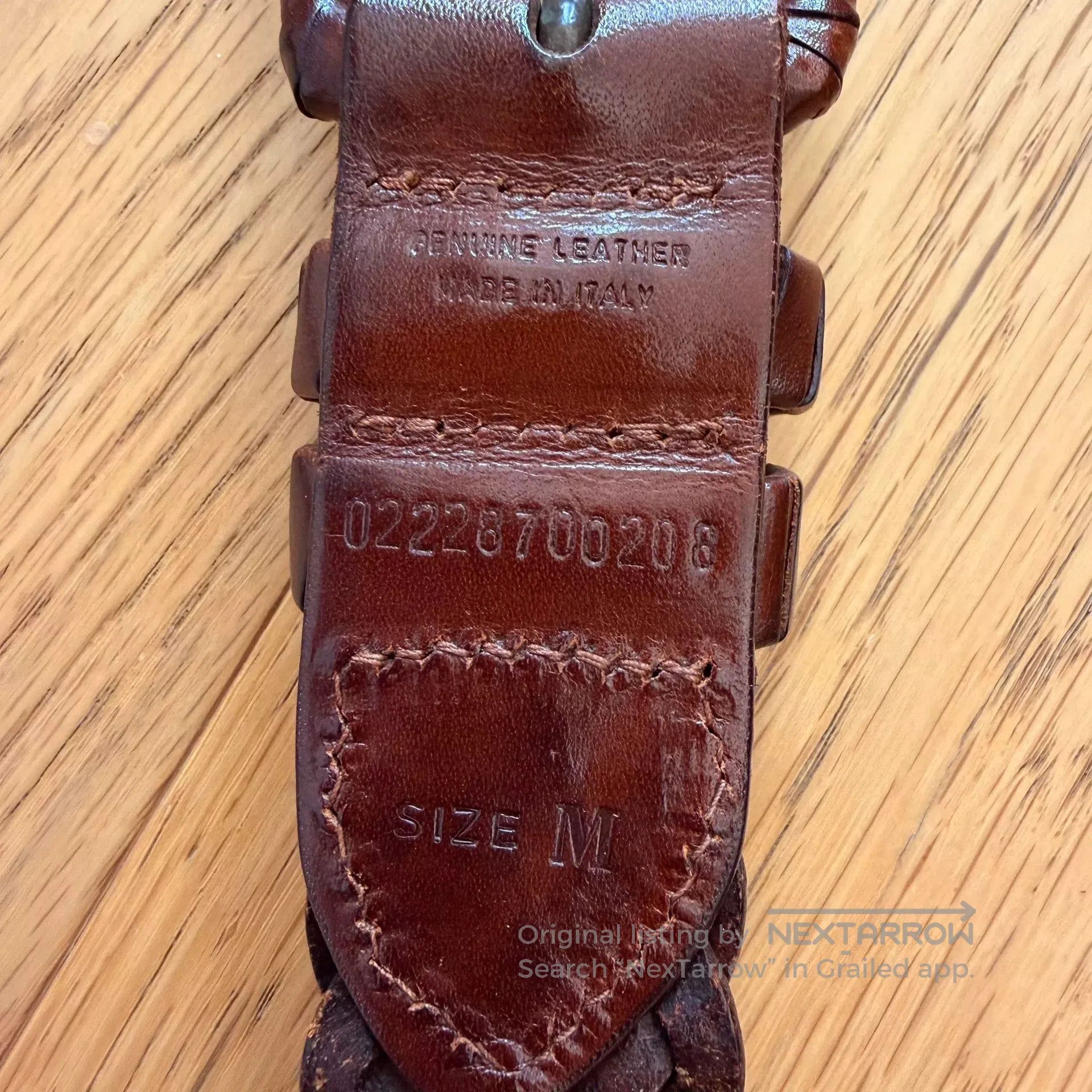 RLX Ralph Lauren Vintage Handmade Leather Belt from Italy. Size ONE SIZE - 4 Thumbnail