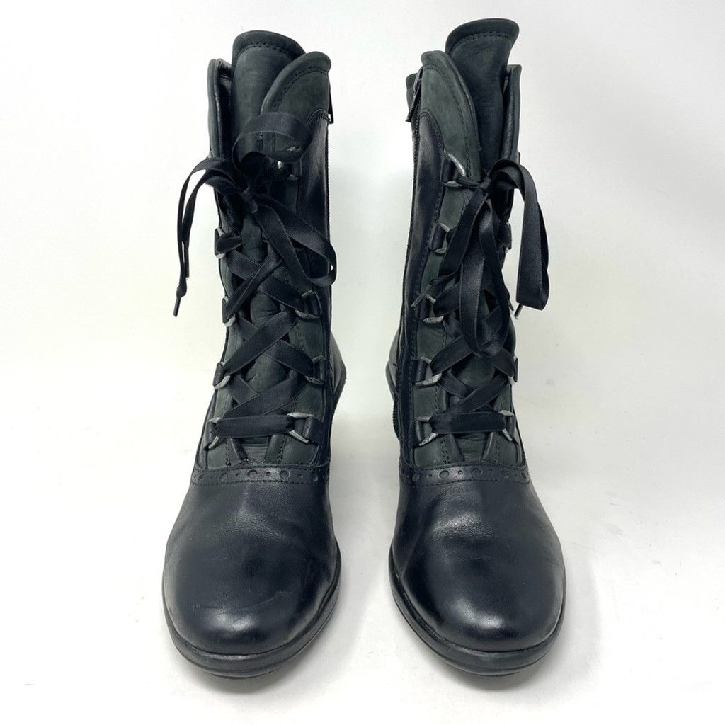 JOSEF SEIBAL Josef Seibel Vivien Black Leather Victorian Boots Size 37 Size US 7 / IT 37 - 3 Thumbnail