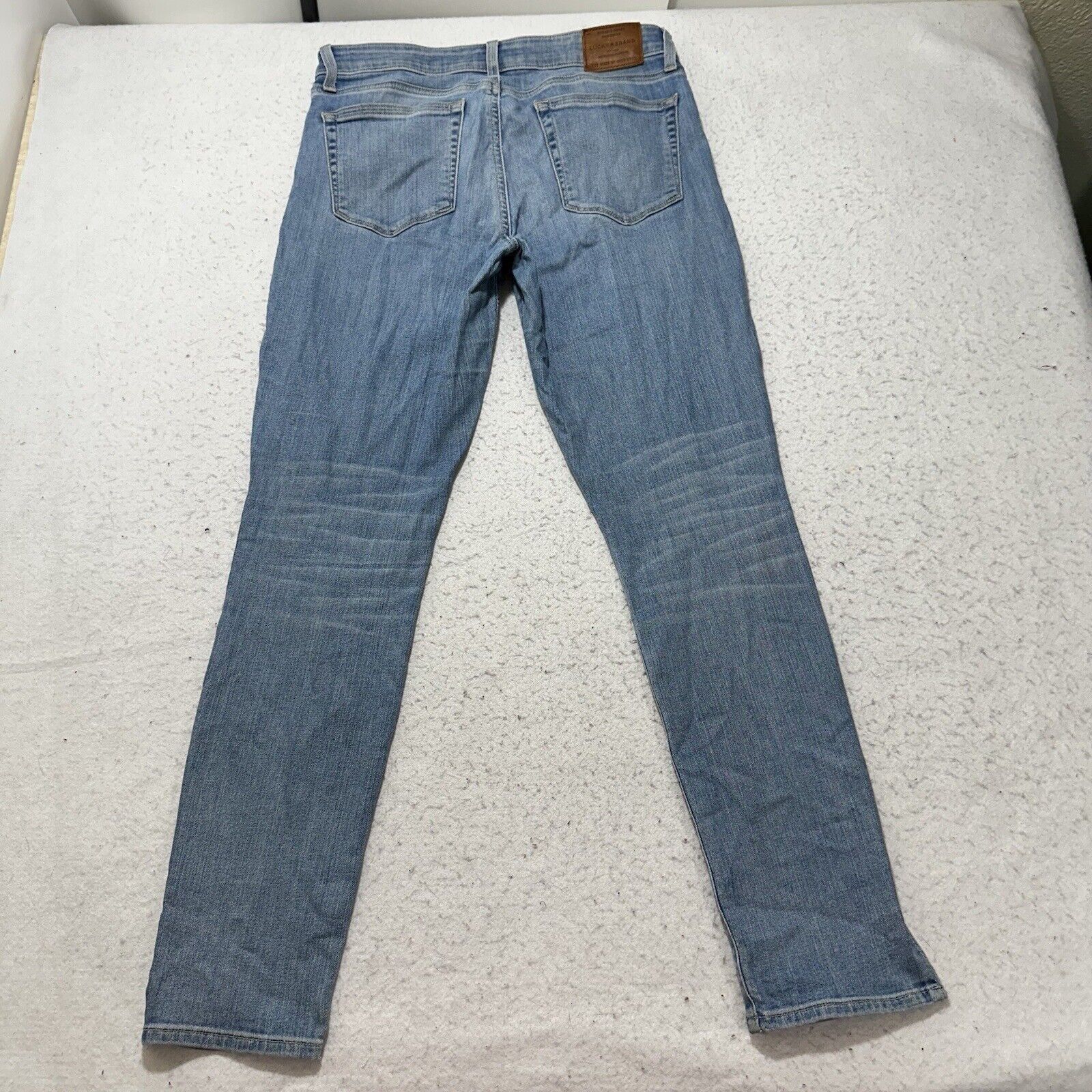 Lucky Brand Lucky Brand 6 / 28 Skinny Mid Rise Blue Stretch Jeans 30x29 Size 28" / US 6 / IT 42 - 6 Thumbnail