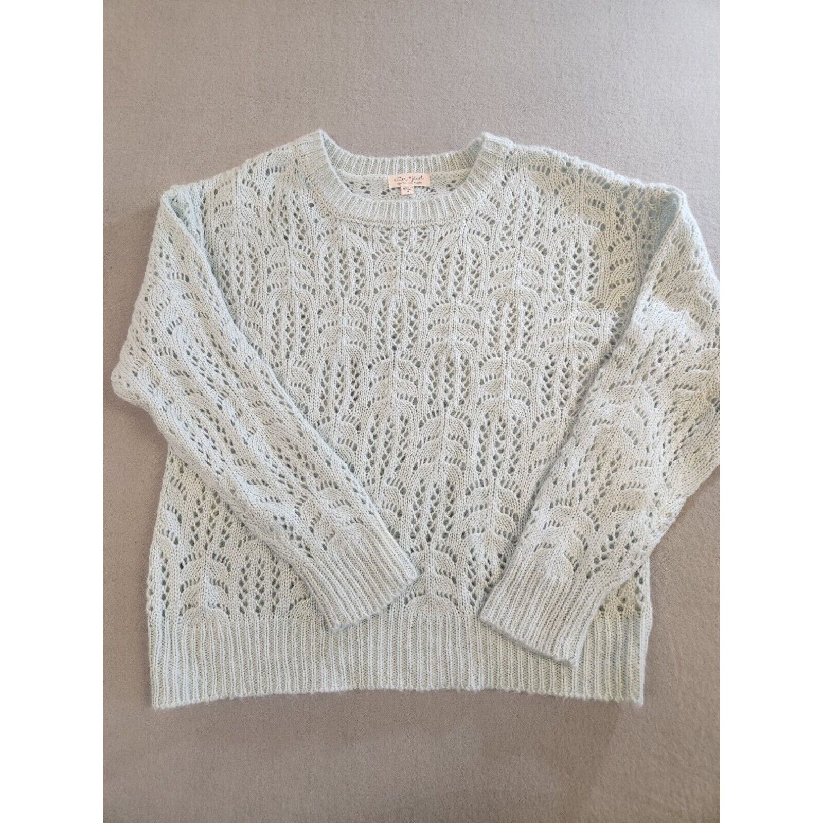 Other Ultra Flirt Mint Green Knit Cozy Pullover Sweater Women’s M Size M / US 6-8 / IT 42-44 - 8 Thumbnail