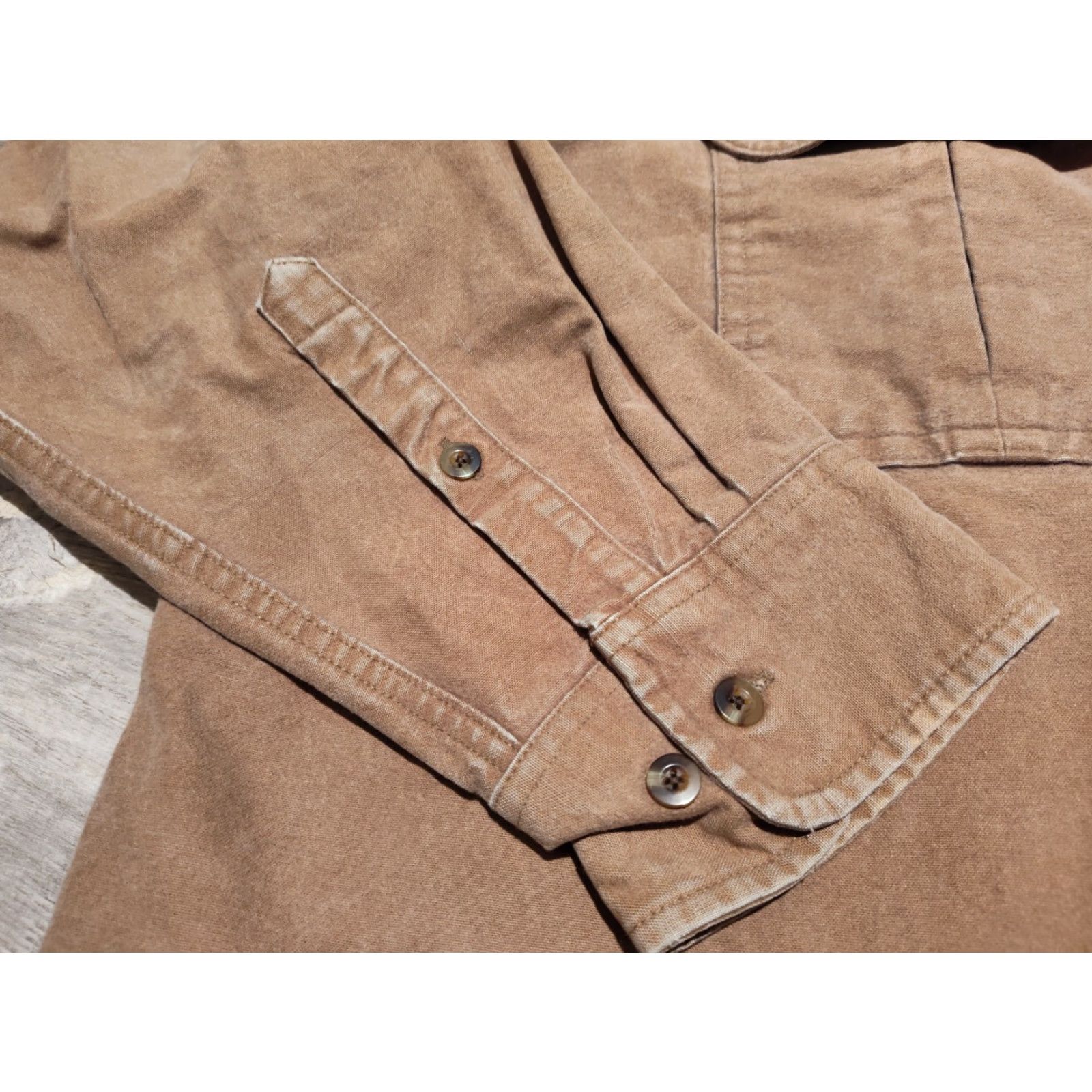 Vintage VINTAGE Cabela's Men’s Button-Up Shirt Heavy Flannel Chamois Cotton 3XL Tall Brown Outdoors Fall Winter Size US XXL / EU 58 / 5 - 5 Thumbnail