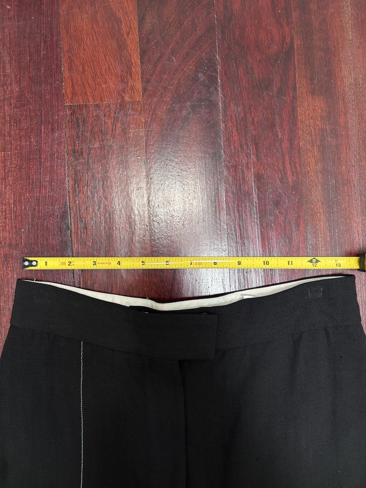 Celine Céline Black Wide Leg Philo Era Rare Avant-Garde Pants Size 27" / US 4 / IT 40 - 3 Thumbnail