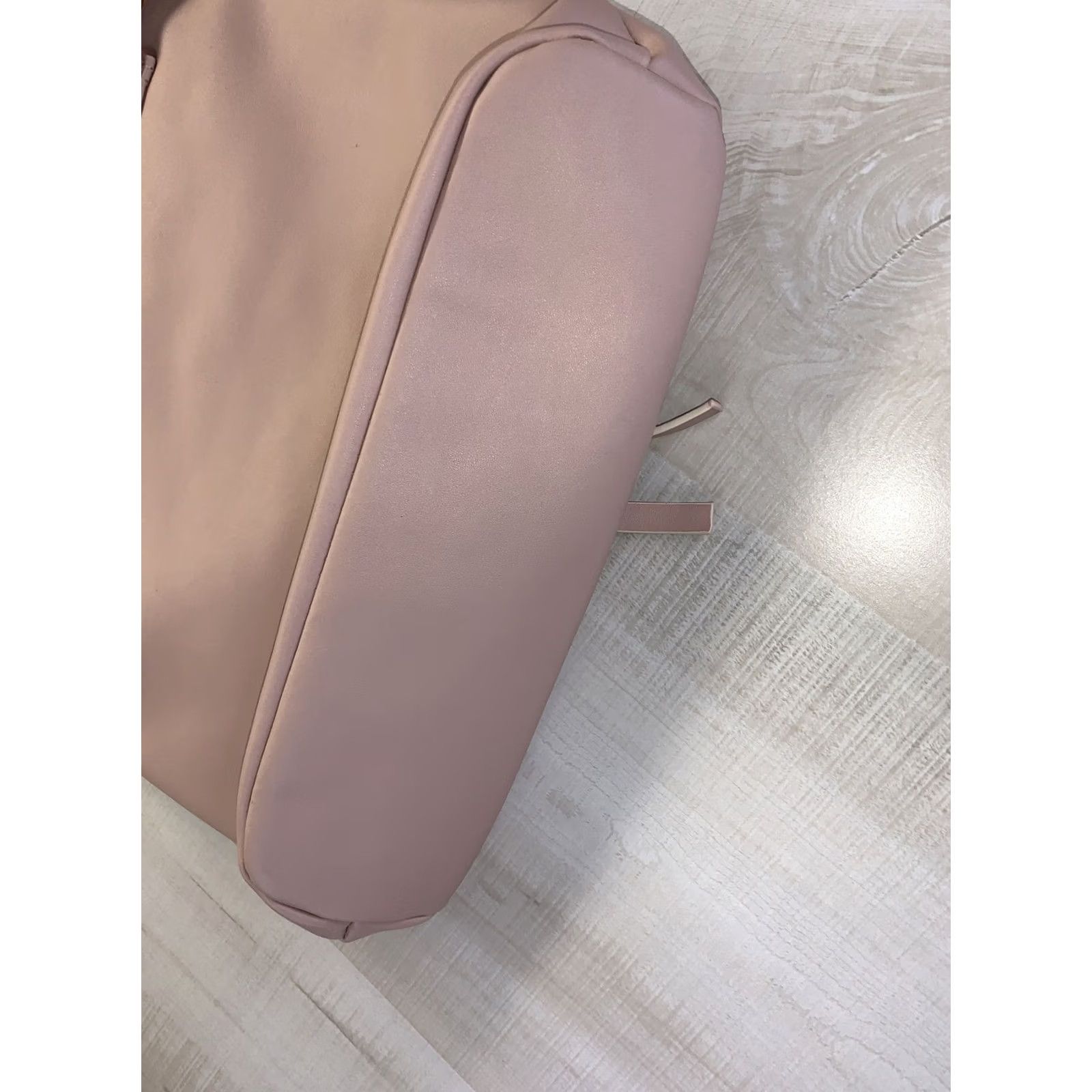 Vintage Womens Faux Leather Blush Pink Purse Satchel Bag Shoulder Bag-6209 Size ONE SIZE - 5 Thumbnail