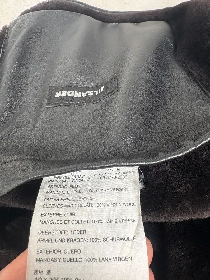 Jil Sander 2000s Jil Sander Brown Shearling Leather Wool Jacket Size US M / EU 48-50 / 2 - 8 Thumbnail