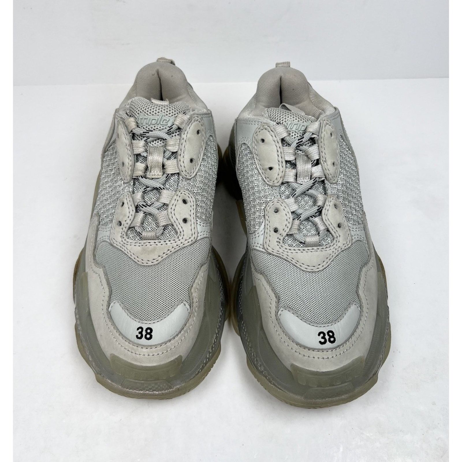 Balenciaga Size 38EU/8W - Balenciaga Triple S Clear Sole Size US 8 / IT 38 - 2 Thumbnail