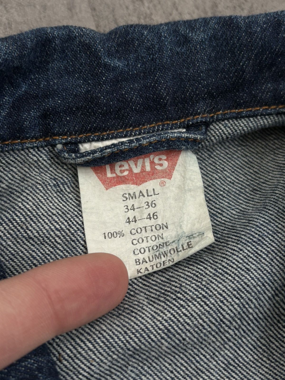 Levi's Vintage Clothing Levi’s Vintage 1980s Washed Denim Jacket Rare Item Full Zip Size US S / EU 44-46 / 1 - 14 Thumbnail