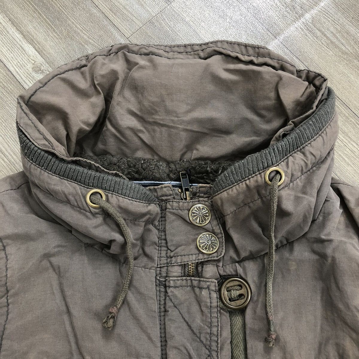 If Six Was Nine 2000s Type Air Force 07 Washed Bondage Lgb Goa Bono Jacket Size US L / EU 52-54 / 3 - 4 Thumbnail