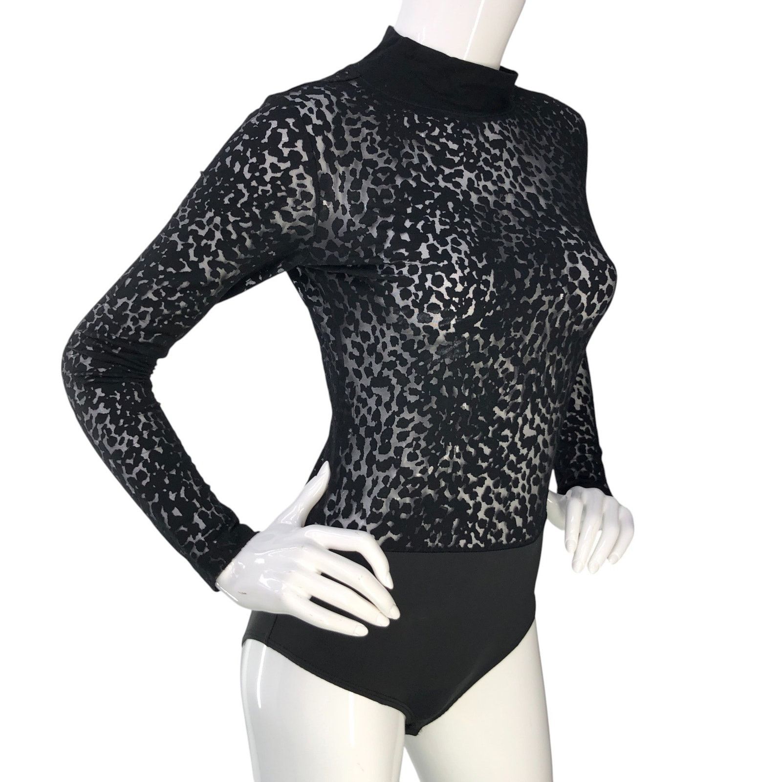 Allsaints ALLSAINTS All Saints Size 0 Bodysuit Bela Leopard Top Black Size XS / US 0-2 / IT 36-38 - 11 Thumbnail