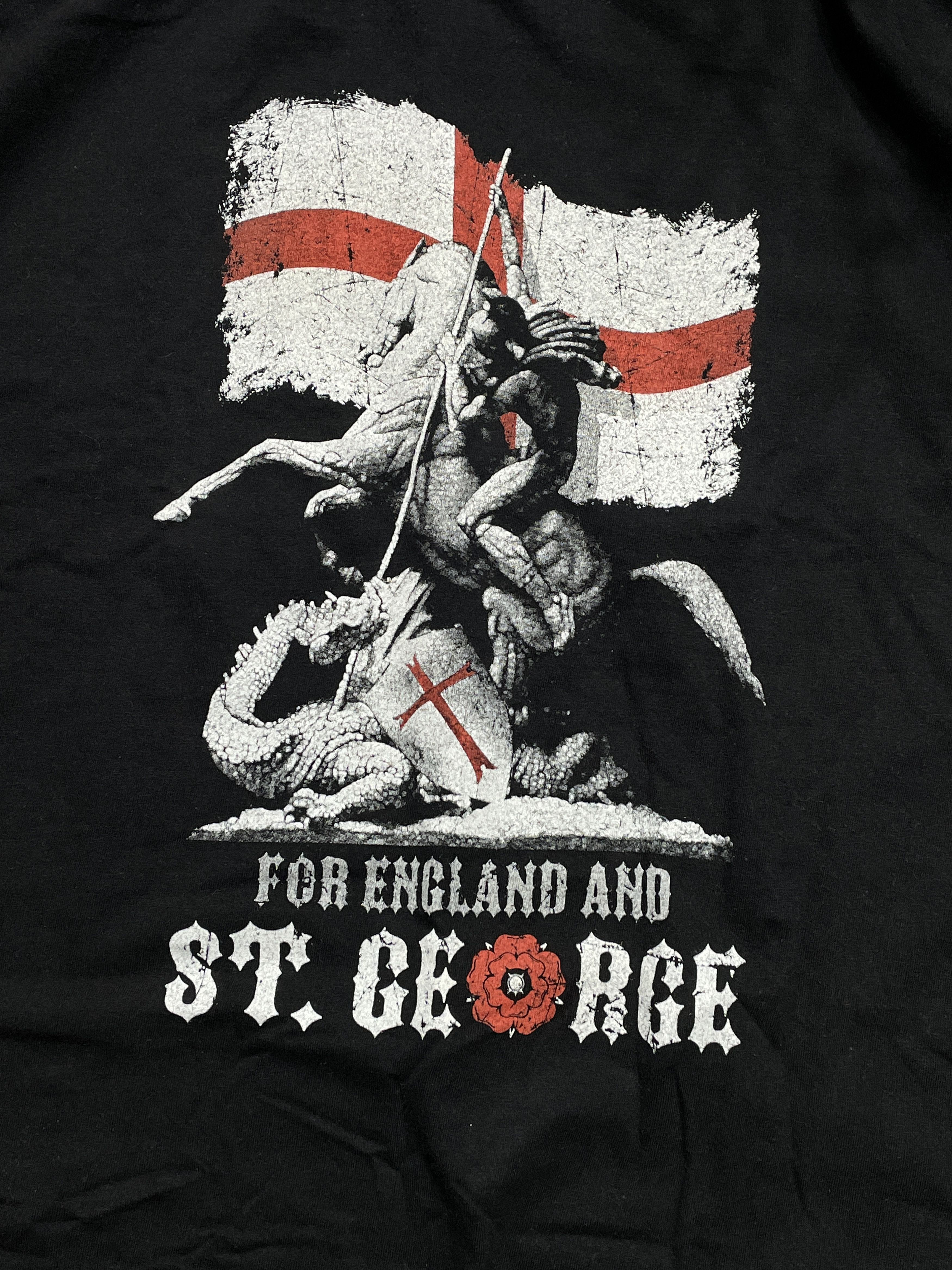 Gildan New England Tee Warrior St. George Big Logo Patriotic Boxy Size US XXL / EU 58 / 5 - 4 Thumbnail