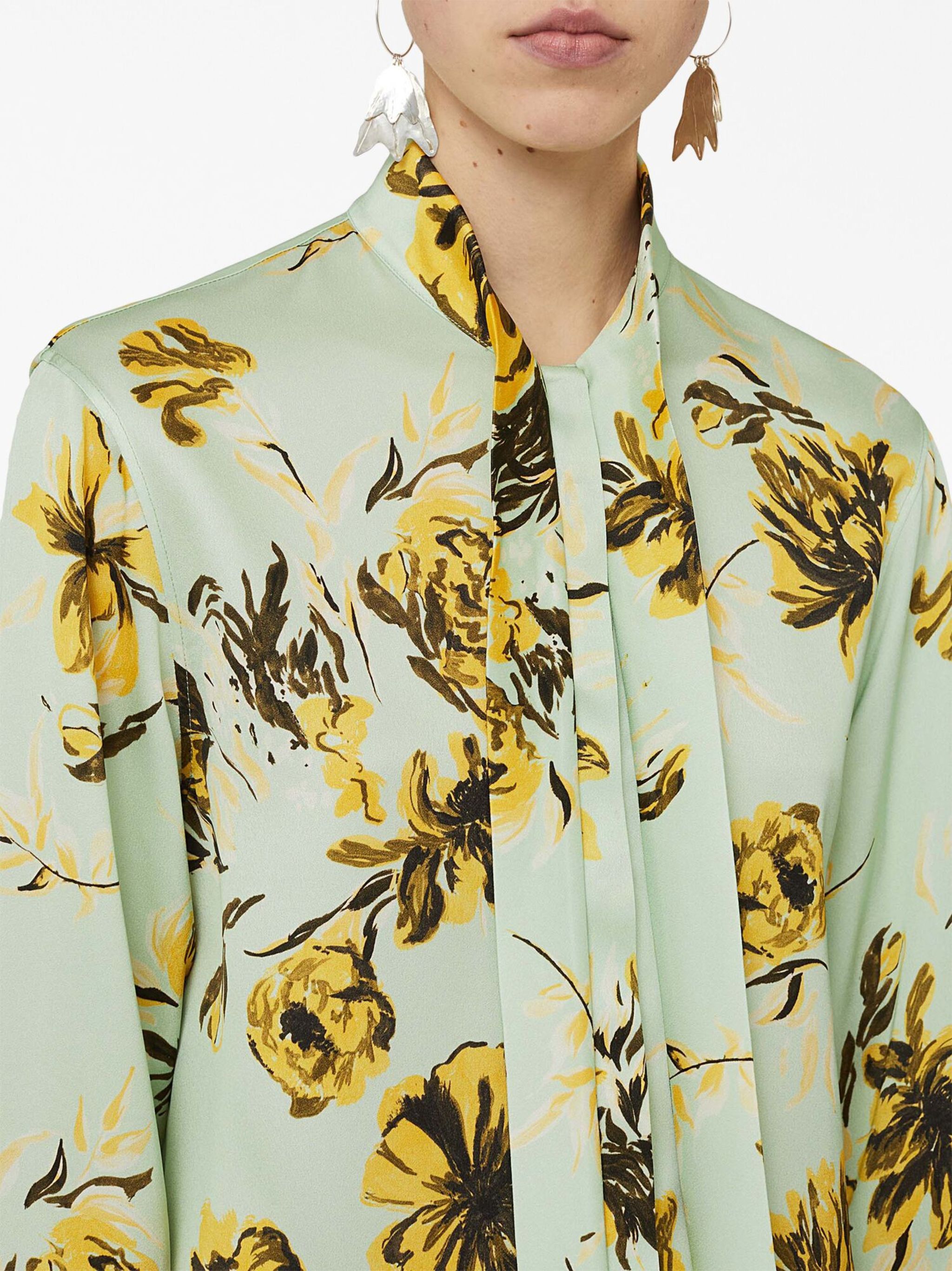 Jil Sander o1loc1c1124 Blouses in Olive Size S / US 4 / IT 40 - 4 Thumbnail