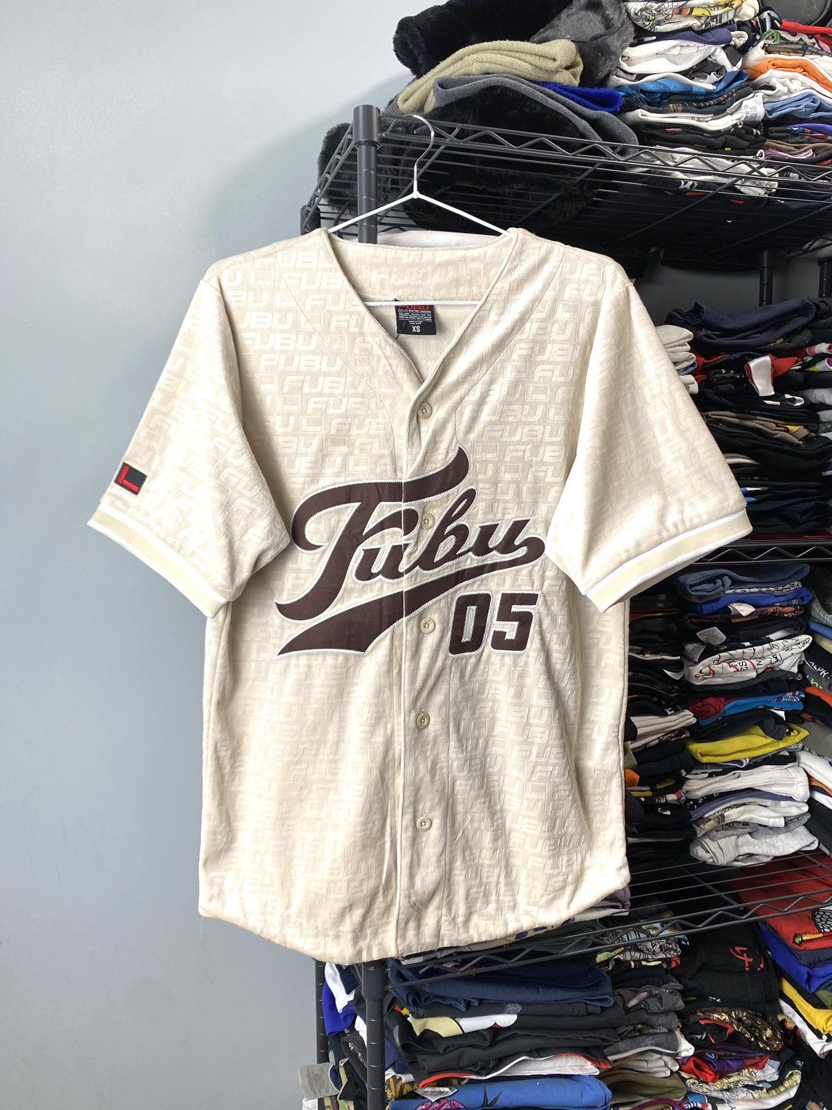 Fubu Vintage Fubu Monogram Jersey T Shirt Eminem Wu Tang Hip Hoo Size US S / EU 44-46 / 1 - 1 Thumbnail