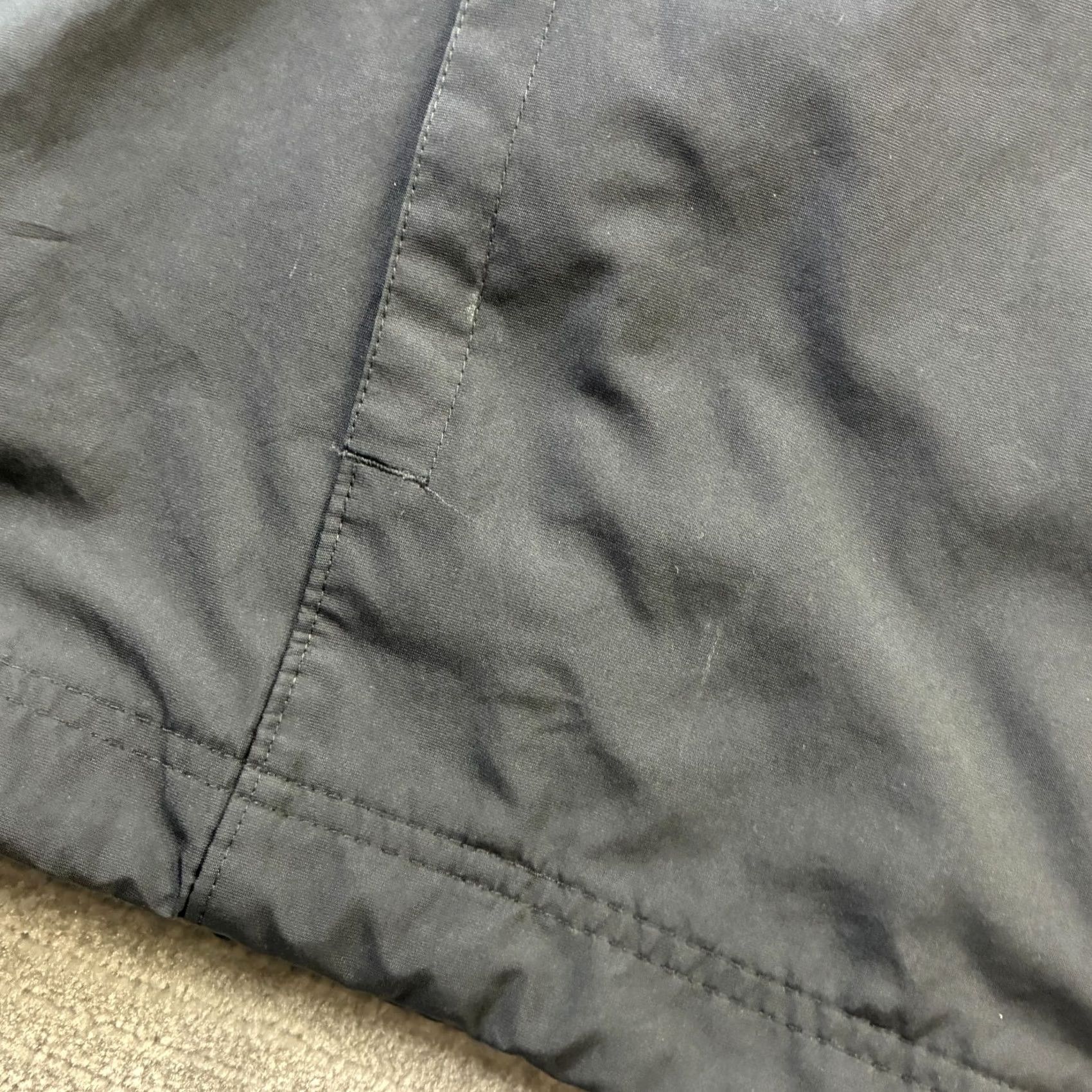 Nike VINTAGE Nike Jacket Mens XL Black Windbreaker Swoosh Logo Zip Mid-Length Size US XL / EU 56 / 4 - 5 Thumbnail