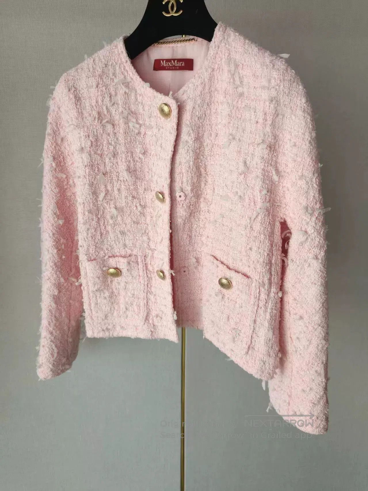 Max Mara MaxMara Pink Women's Coat. Size S / US 4 / IT 40 - 1 Thumbnail