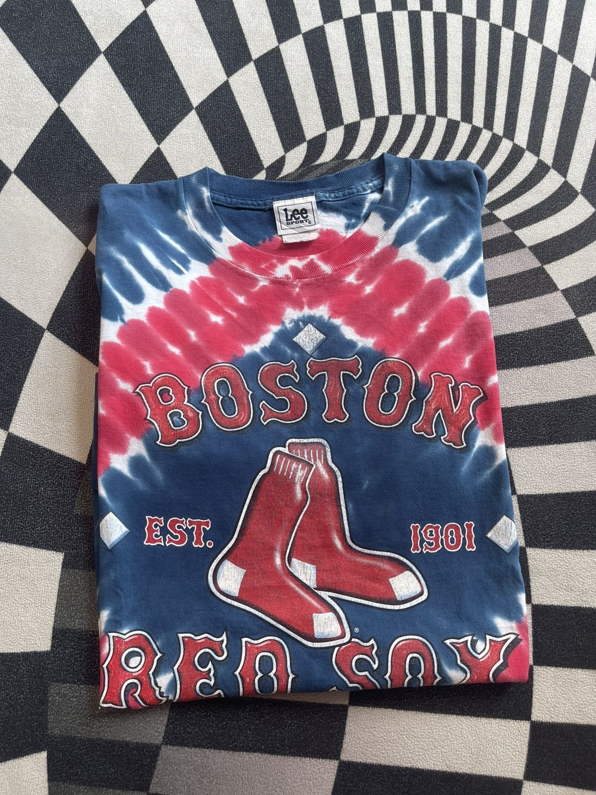 MLB Vintage 90s Lee Sport Boston Red Sox Tie-Dye T-Shirt Size L Size US L / EU 52-54 / 3 - 1 Thumbnail