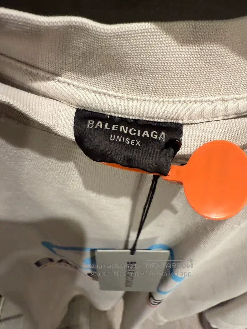 Balenciaga Balenciaga Logo Printed Loose Round Neck Short Sleeve T-sh Size US XS / EU 42 / 0 - 4 Thumbnail