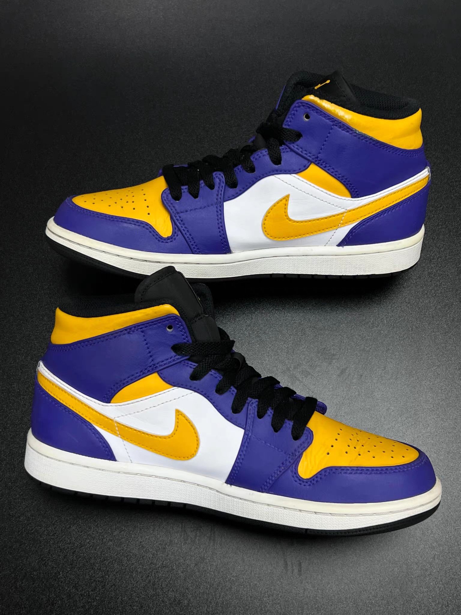 Jordan Brand Air Jordan 1 Mid Lakers K15 Size US 7.5 / EU 40-41 - 6 Thumbnail