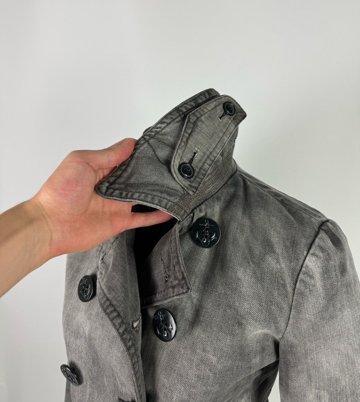 Denim & Supply Ralph Lauren Denim and Supply Ralph Lauren Washed Denim Peacoat Size XS / US 0-2 / IT 36-38 - 2 Thumbnail