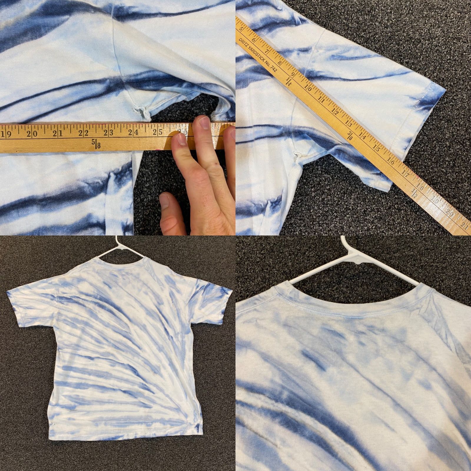 Vintage VINTAGE Garfield Shirt Men XL OSFM Blue White Tie Dye Bad Catitude Tee Short Sleeve 1978 Size US XL / EU 56 / 4 - 8 Thumbnail