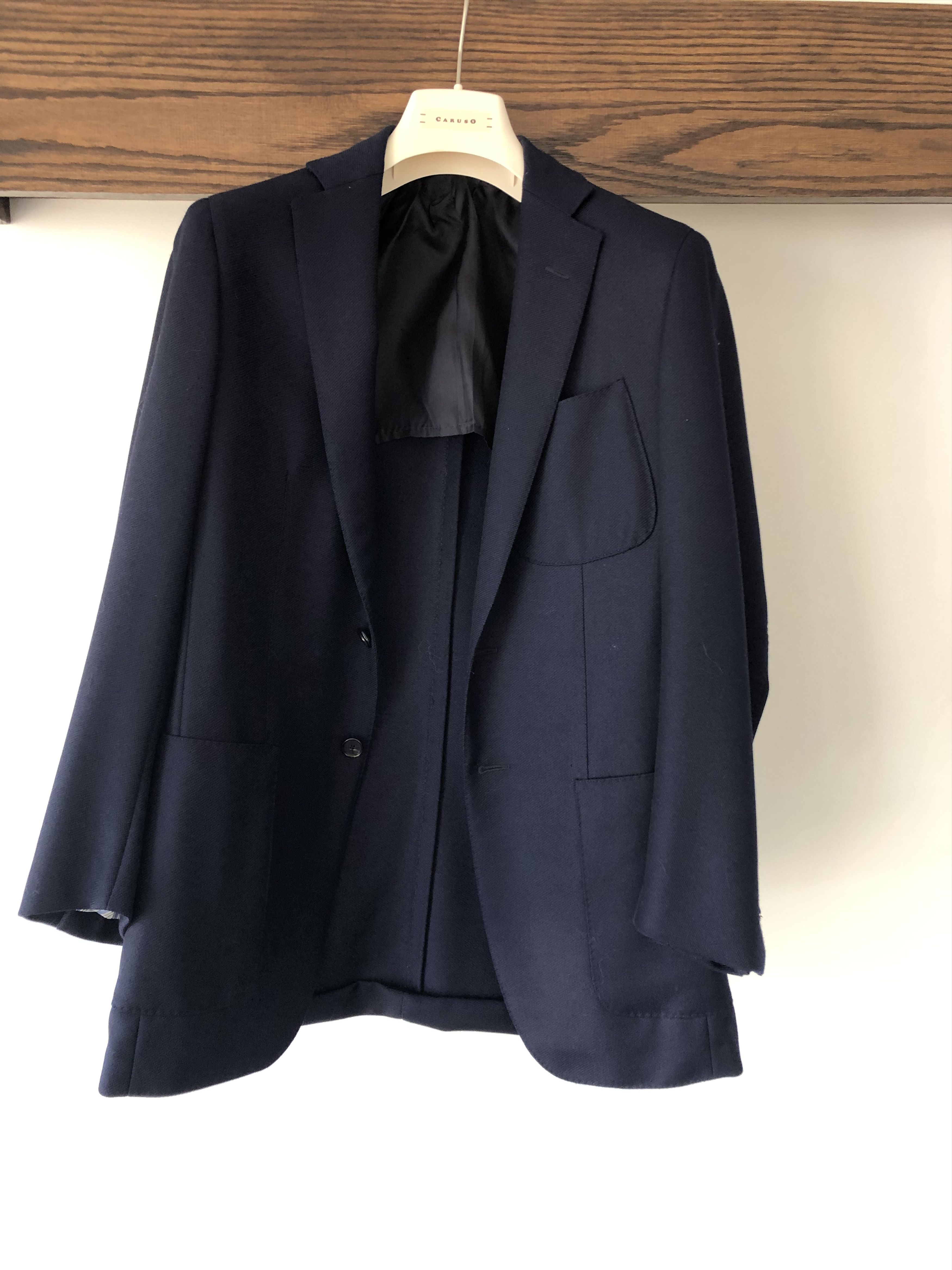 Caruso navy blue Blazer Size 38R - 2 Thumbnail