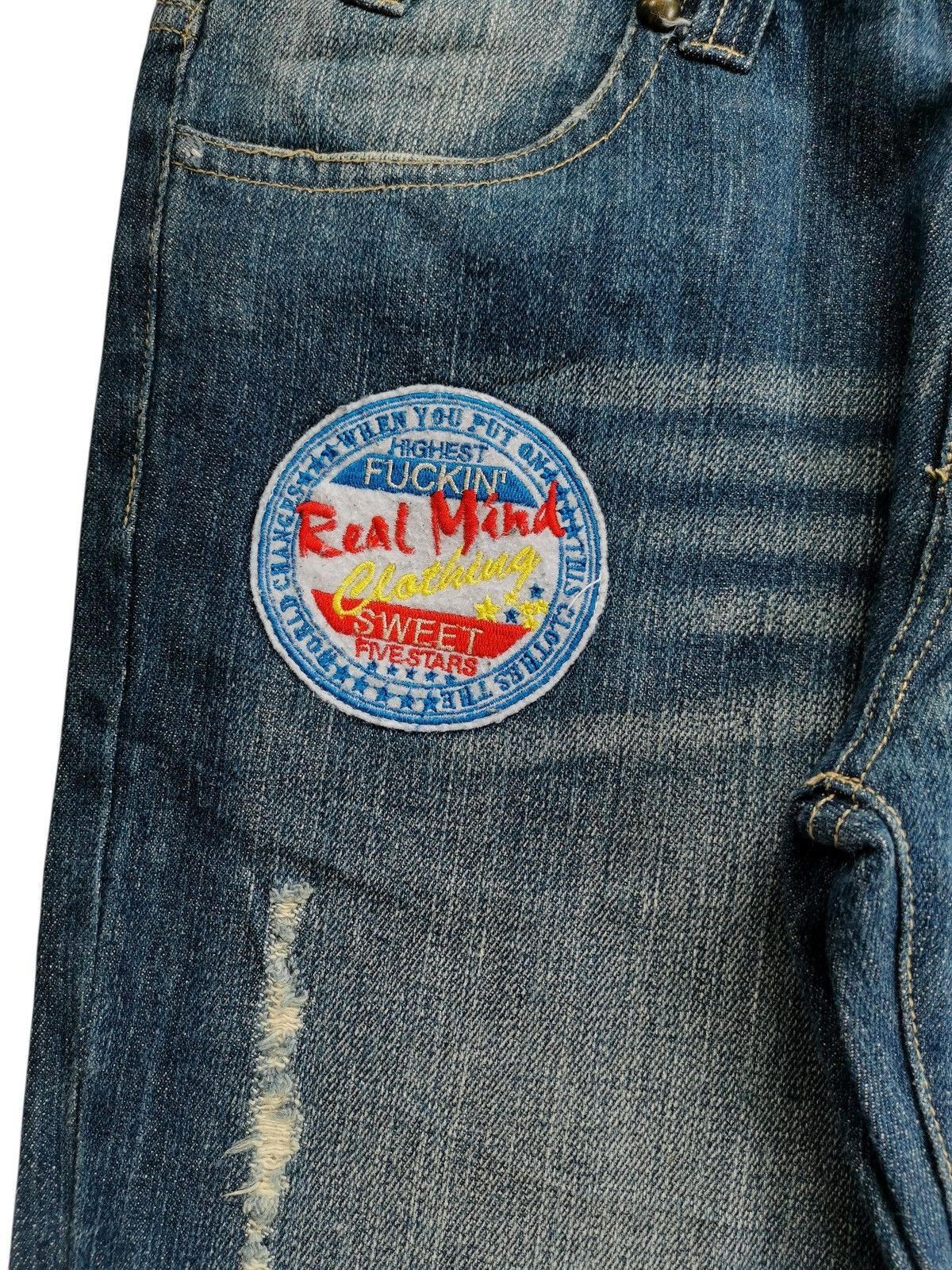 Hysteric Glamour Realmind Fuckin Patches Bootcut Jeans Size US 30 / EU 46 - 8 Thumbnail