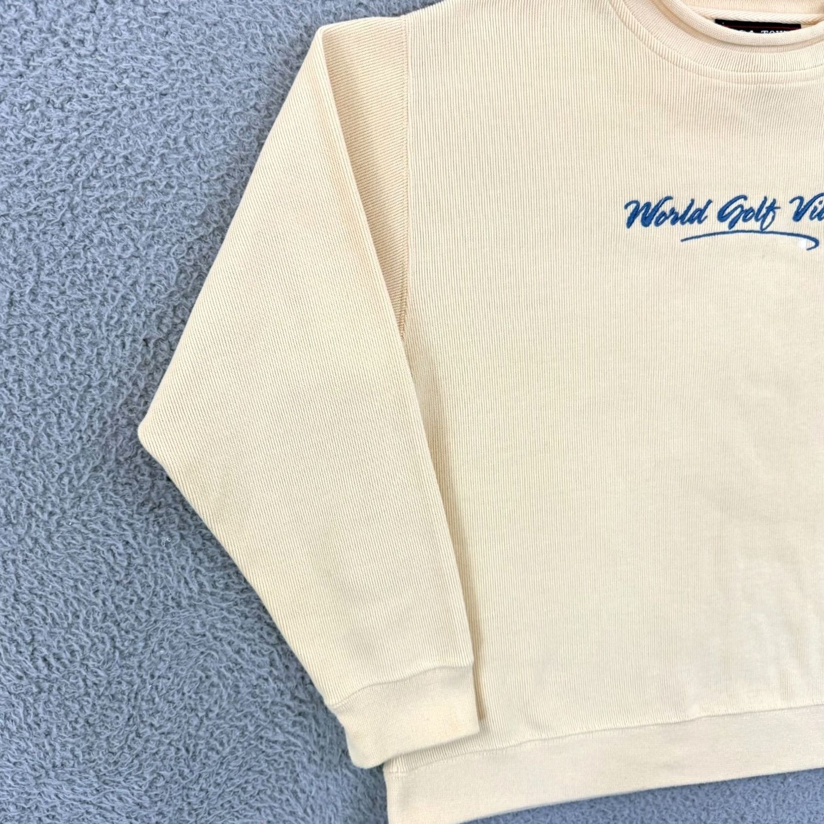PGA Tour VINTAGE PGA TOUR Sweater Women M Yellow Pullover Casual Long Sleeve Golf Village Size M / US 6-8 / IT 42-44 - 4 Thumbnail