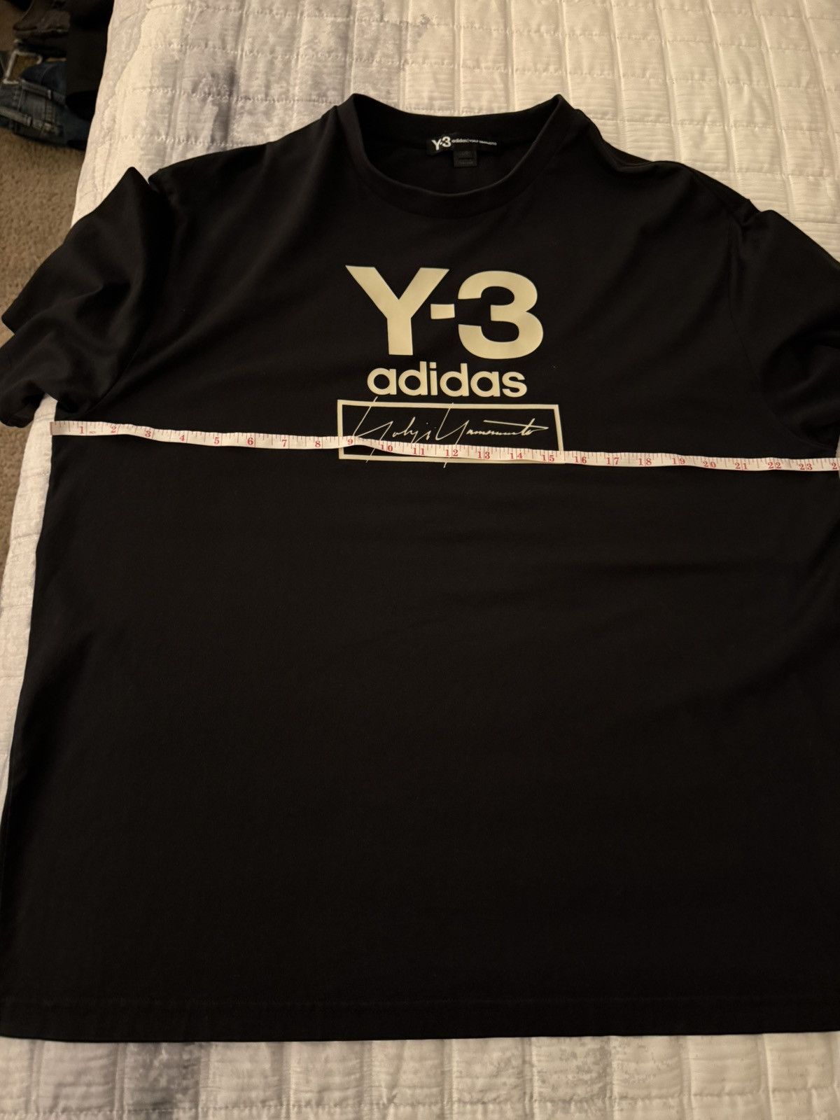 Yohji Yamamoto Y-3 Adidas Yohji Yamamoto Black T-Shirt Size US L / EU 52-54 / 3 - 4 Thumbnail