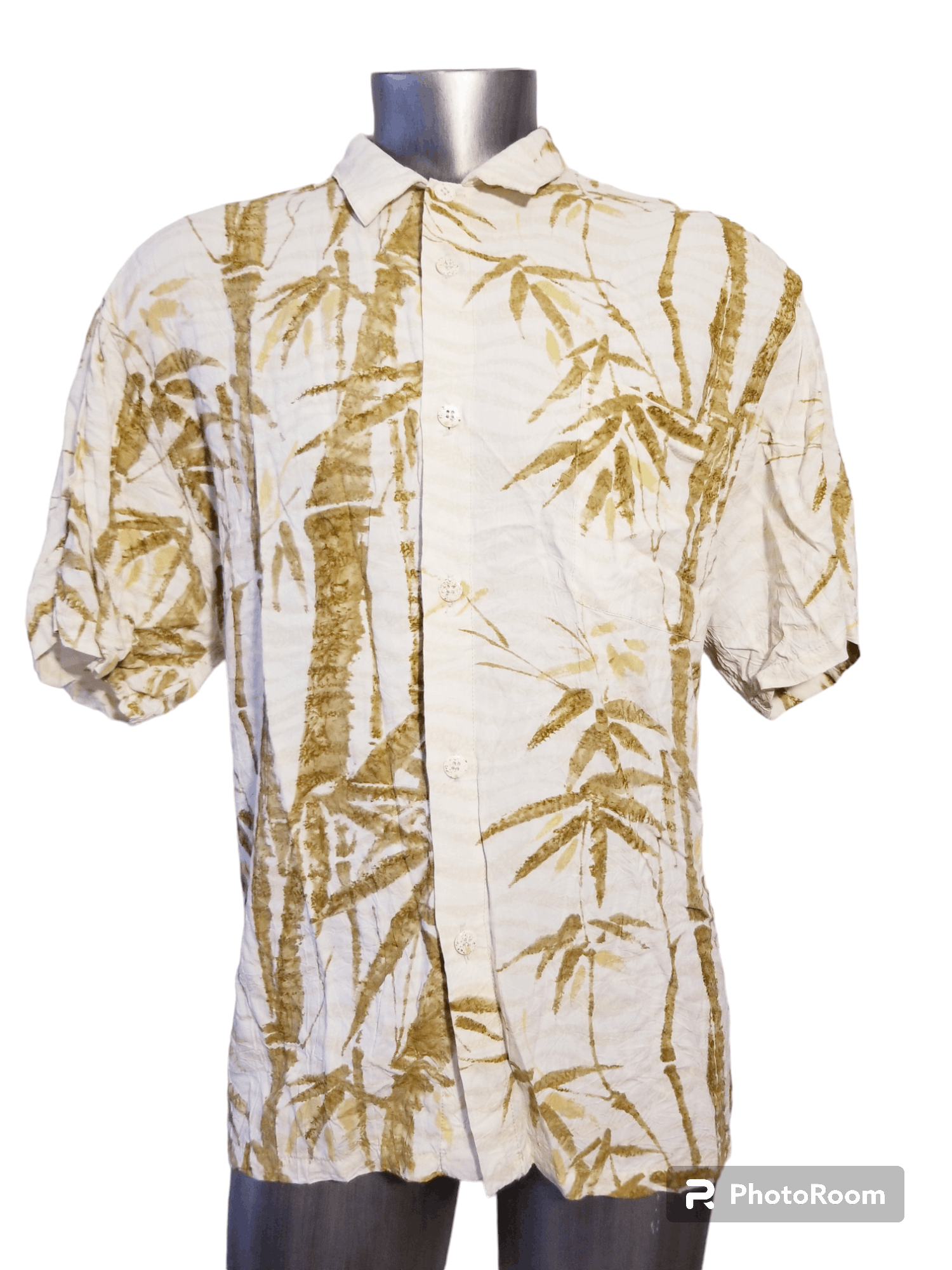 image of Jams World Take Hawaiian Camp Tropical Bamboo in Beige, Men's (Size XL)