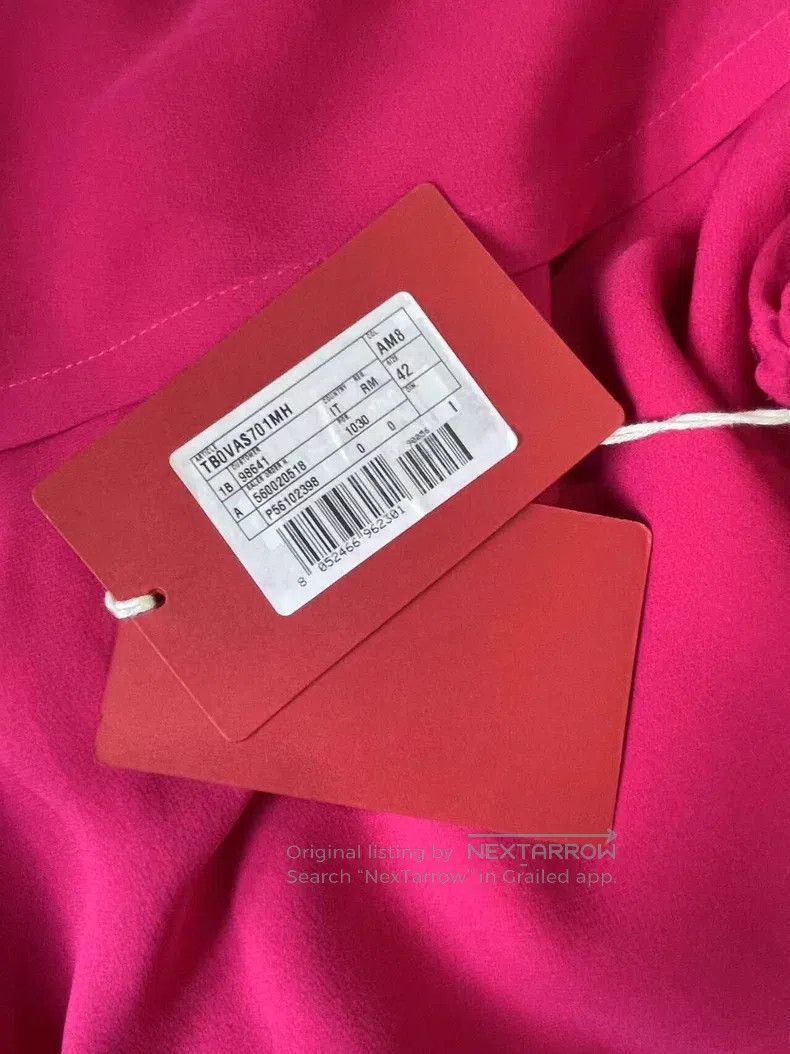 Valentino Valentino Rose pink silk dress Size L / US 10 / IT 46 - 5 Thumbnail