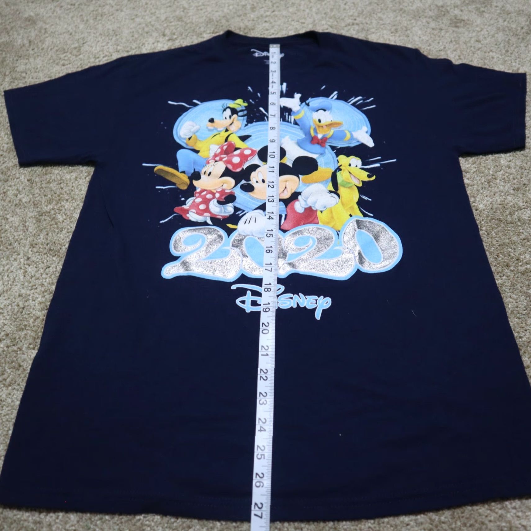 Disney Disney T-Shirt Blue Men M Disney World 2020 Mickey Minnie Goofy Snoopy Snow White Short Sleeve Crew Neck 90s Cartoon Graphic Print Size US M / EU 48-50 / 2 - 5 Thumbnail