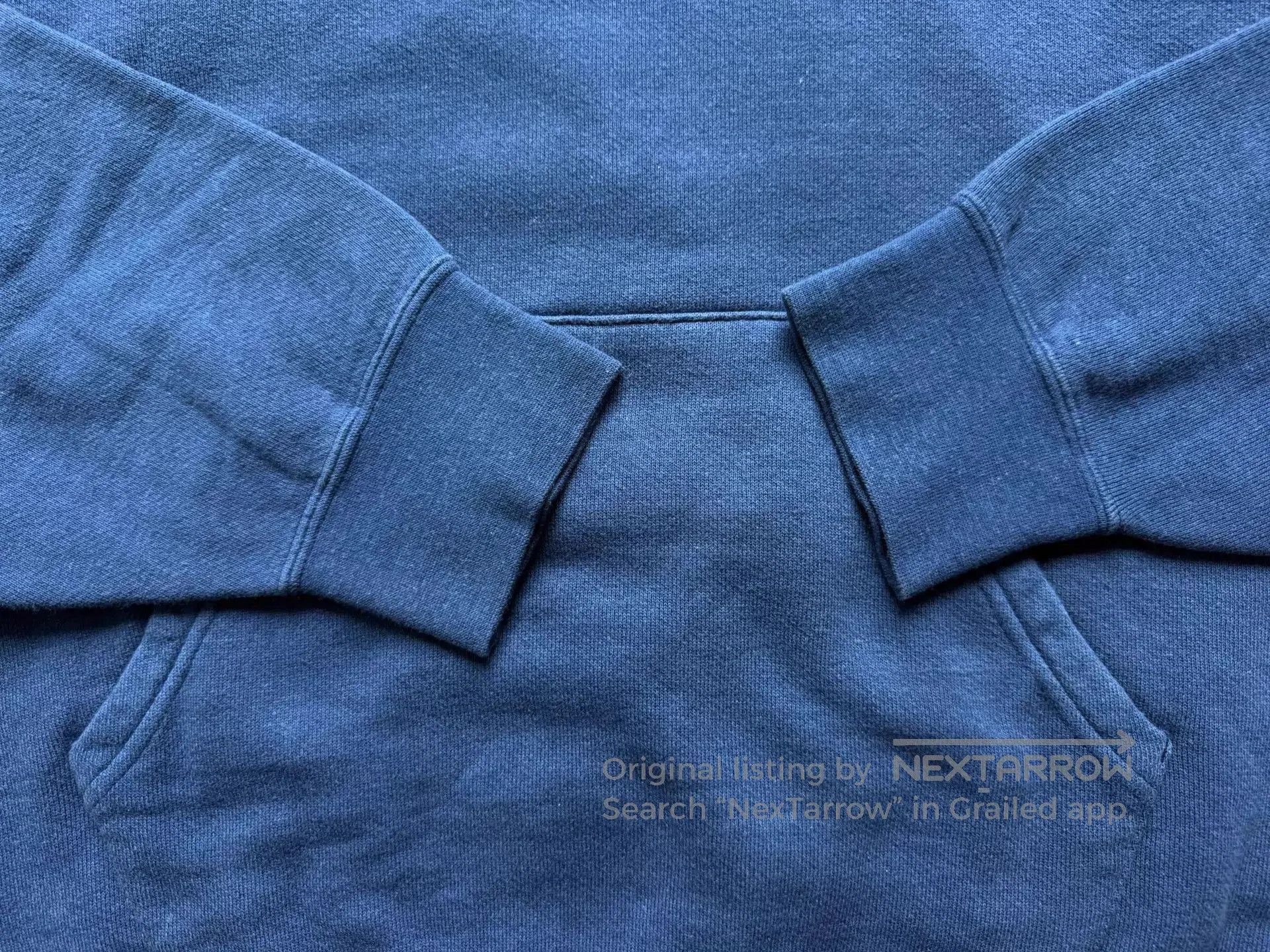 Visvim Blue Hoodie with Front Pocket . Size US M / EU 48-50 / 2 - 6 Thumbnail