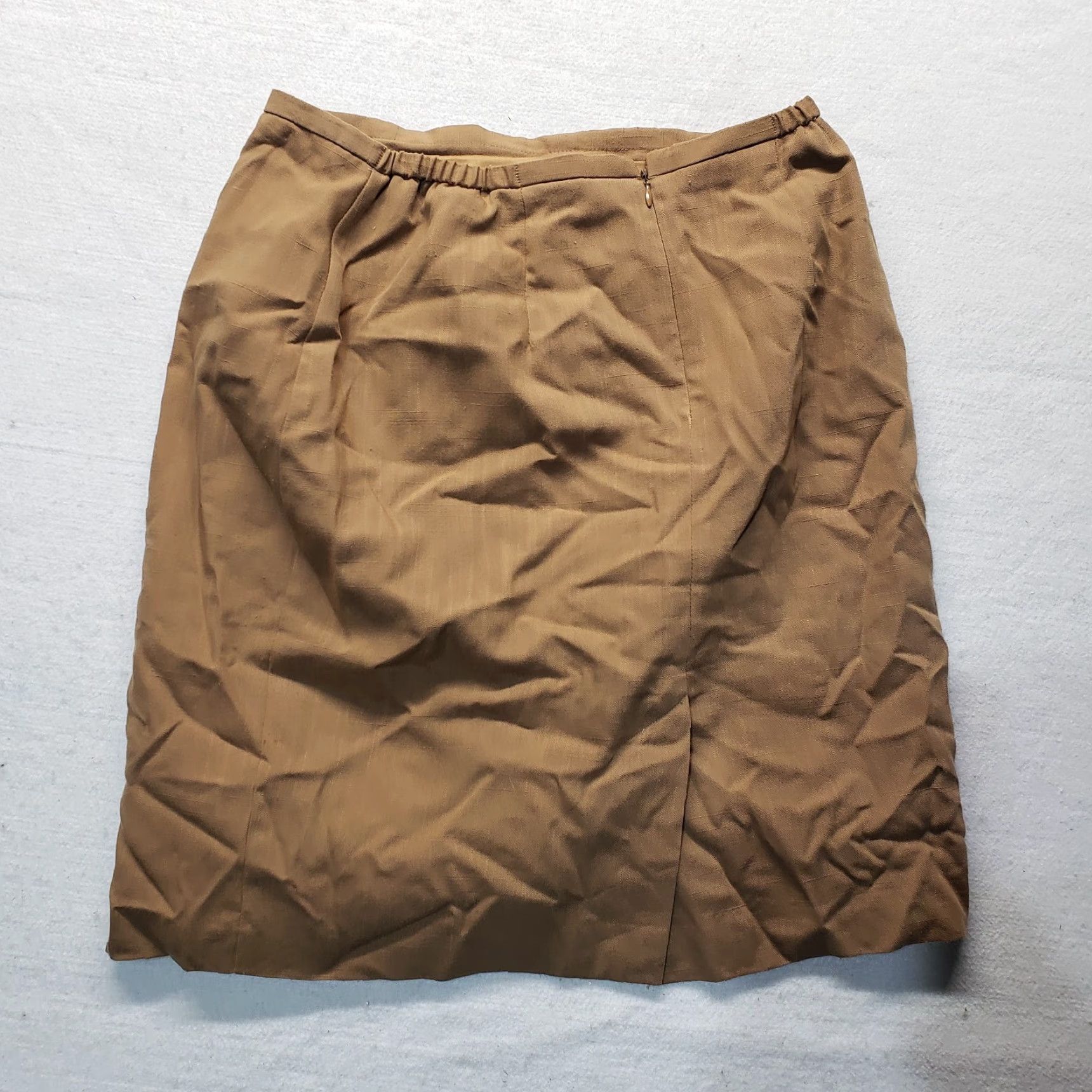 Worthington Worthington Skirt Knee Length Brown Lined A-Line Career Adult Womens 12 Zip Regular Modern 90s Size 34" / US 12 / IT 48 - 5 Thumbnail