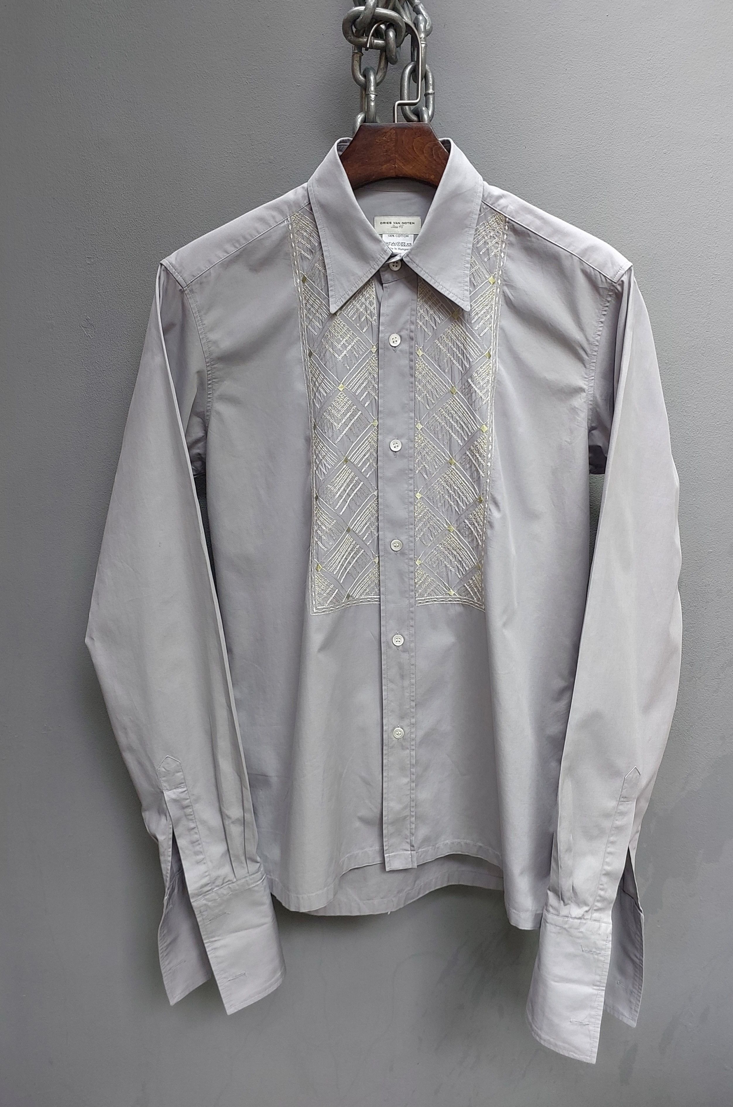 Dries Van Noten Cuff•links Embroidery Button Up