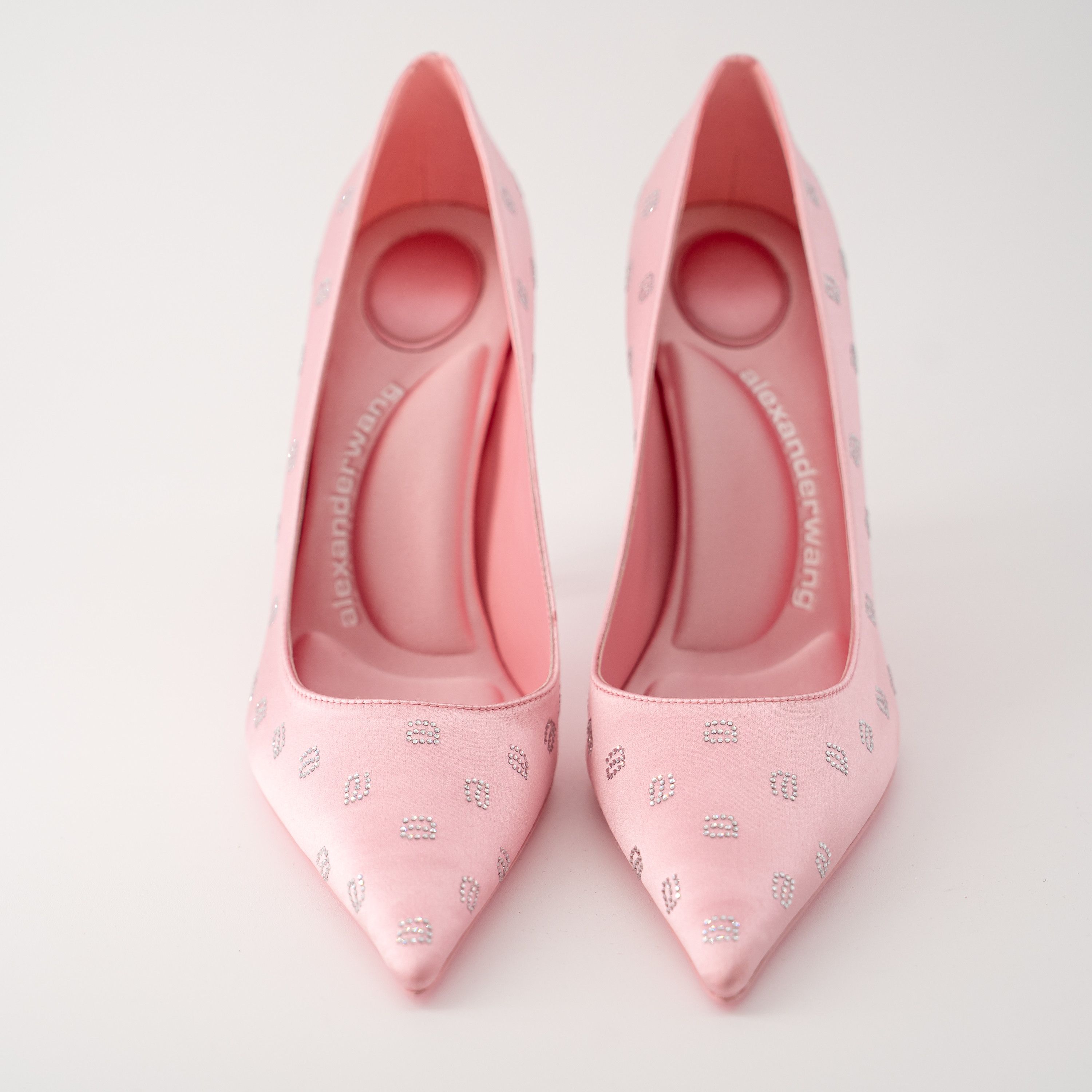 Alexander Wang 39 9US Alexander Wang Delphine Crystal Satin Pumps Pink Size US 9 / IT 39 - 2 Thumbnail