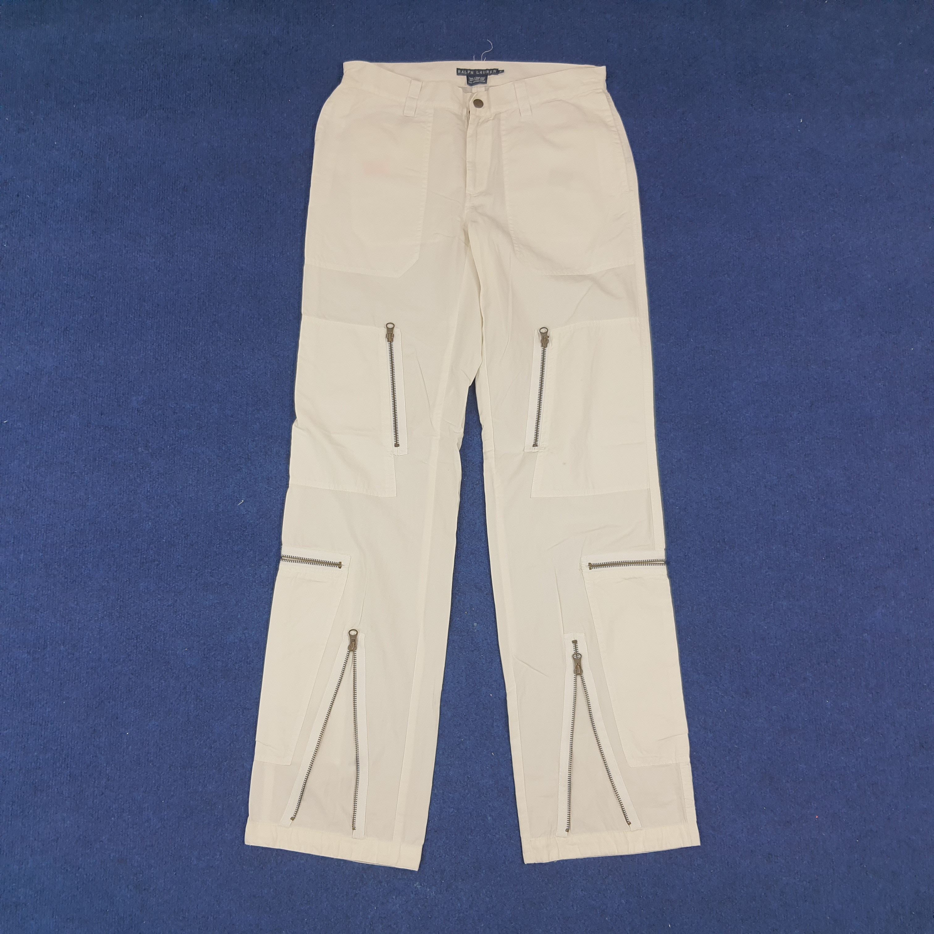 Ralph Lauren × Vintage Vintage Ralph Lauren Multiple Pocket Zipper Pants Size 29" - 1 Thumbnail