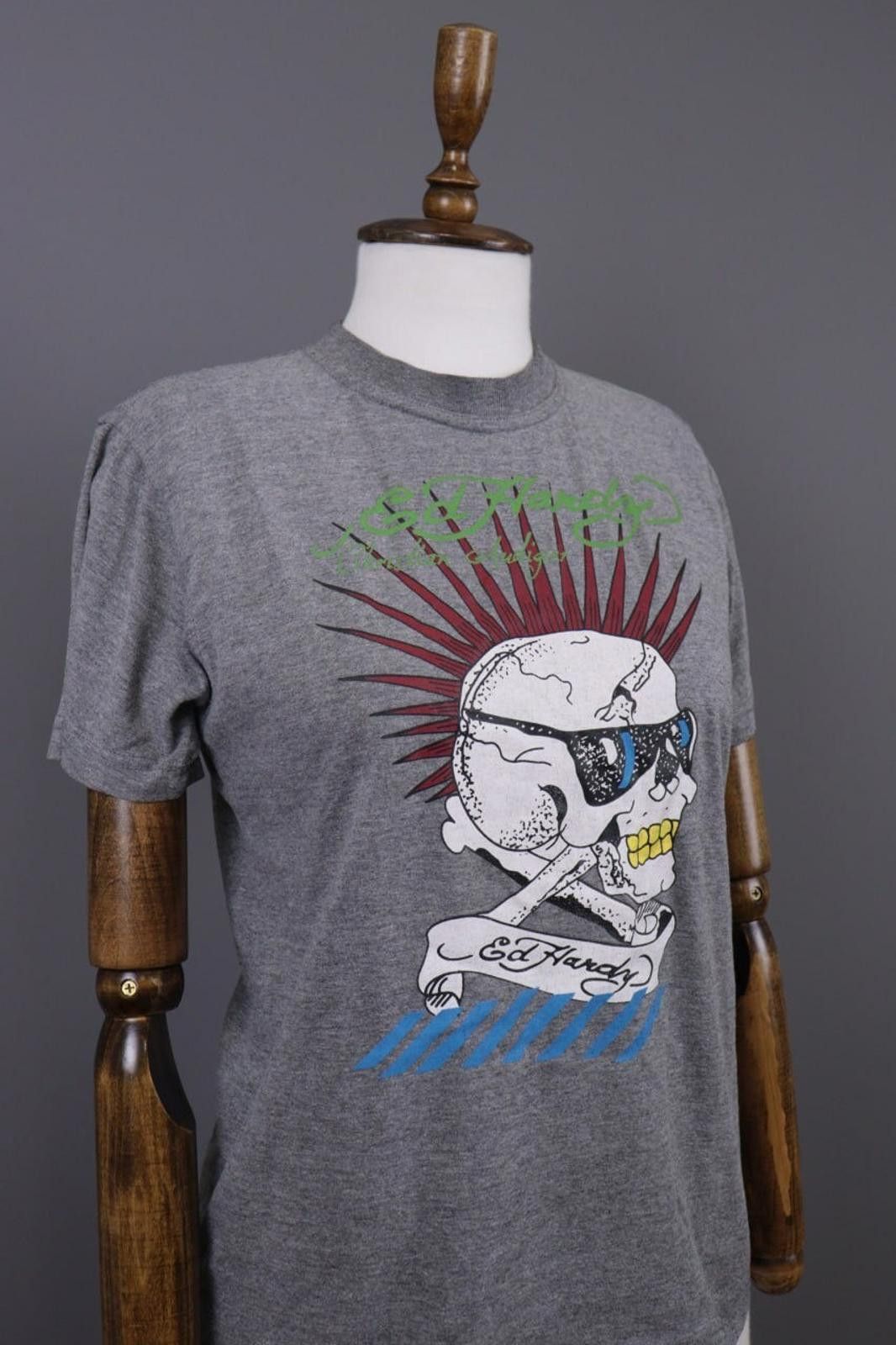 Ed Hardy Ed Hardy by Christian Audigier Scool Print T-Shirt Size S Size S / US 4 / IT 40 - 6 Thumbnail