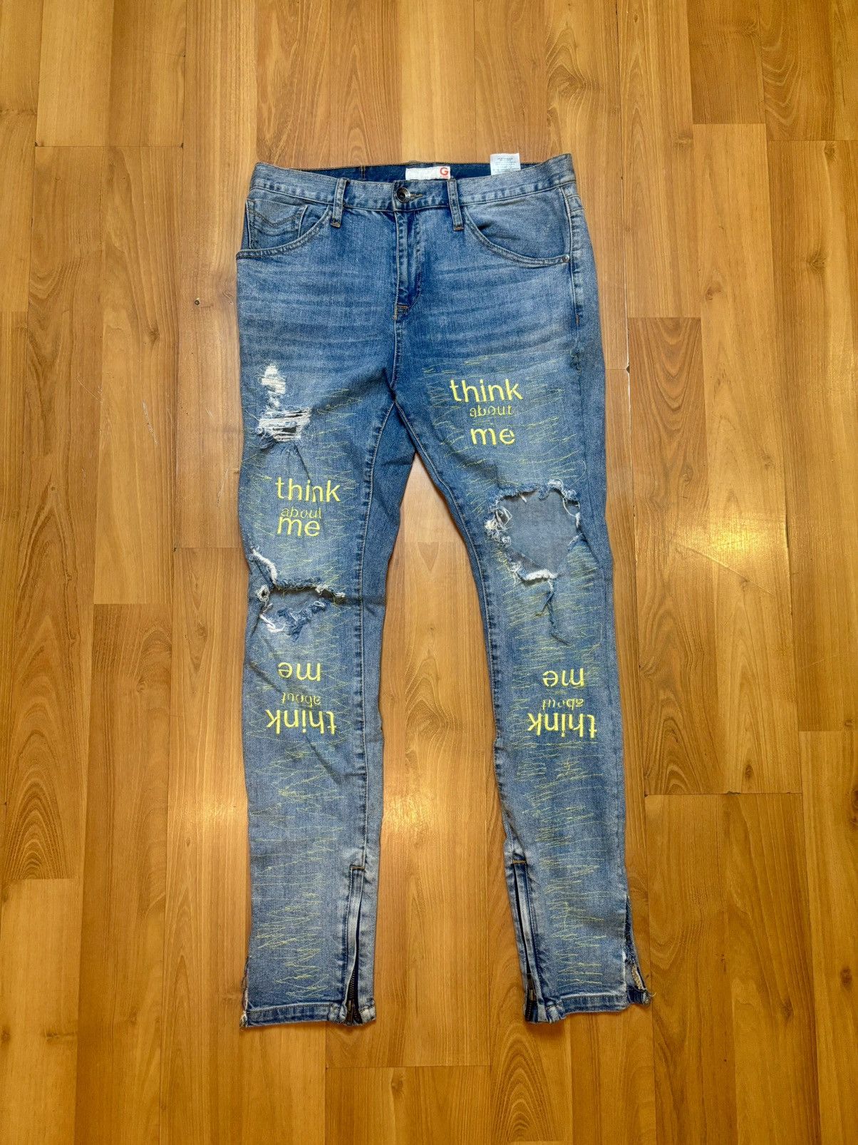 Other ‘Think about me’ Denim Size US 32 / EU 48 - 9 Thumbnail