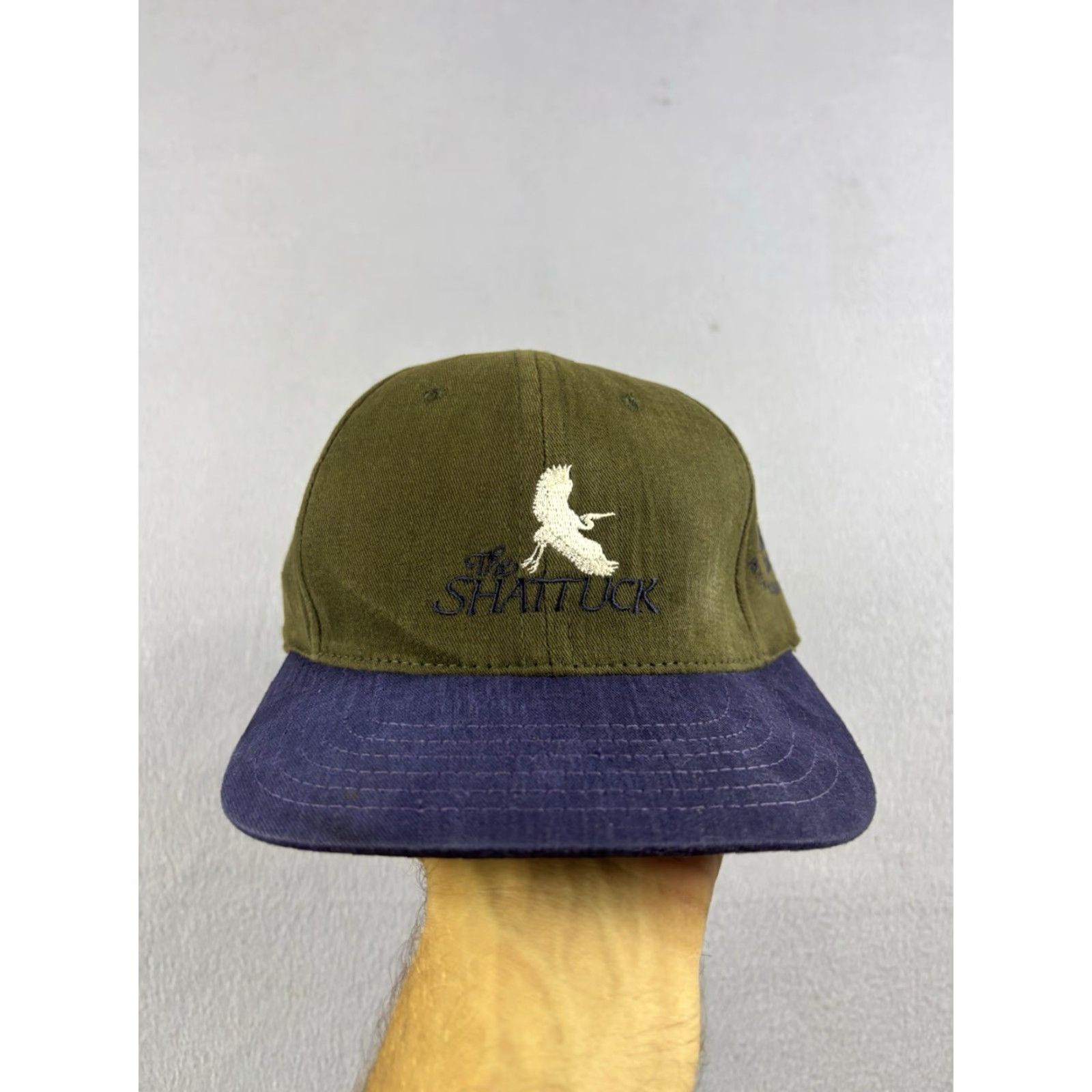 Vintage VINTAGE Unbranded Hat Golf Strapback Cap Green Blue Embroidered The Shattuck Golf Course Adjustable One Size Men Canvas Cotton Wide Brim Casual Size ONE SIZE - 2 Thumbnail