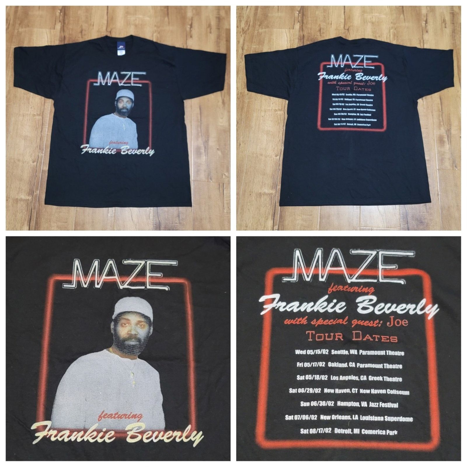 Pro Player Vtg 02 Frankie Beverly And Maze With Joe Concert Tour Tshirt Size US XL / EU 56 / 4 - 1 Thumbnail