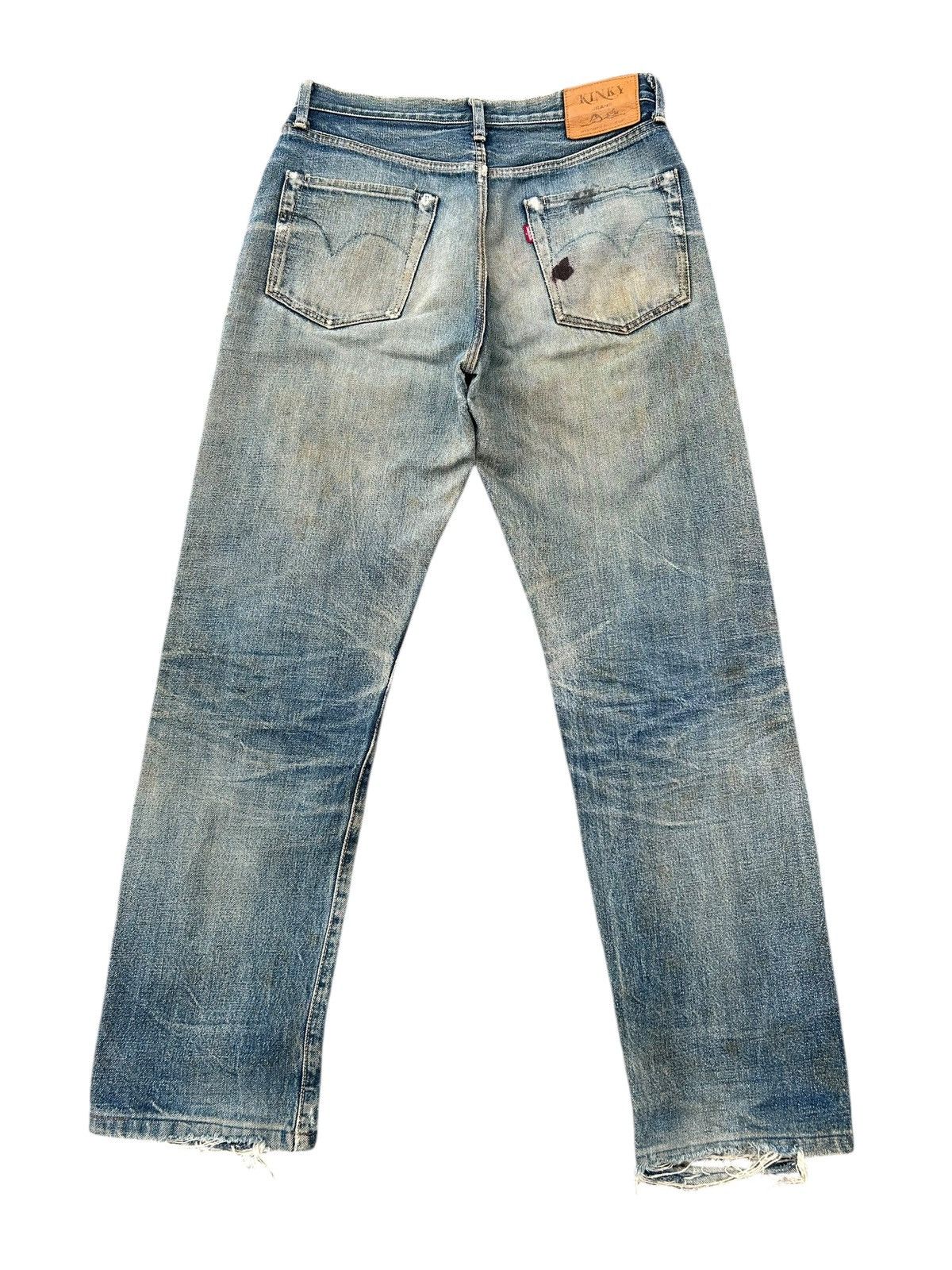 Kapital Thrashed Vintage Hysteric Glamour Selvedge Dirty Denim Jeans Size US 30 / EU 46 - 13 Thumbnail