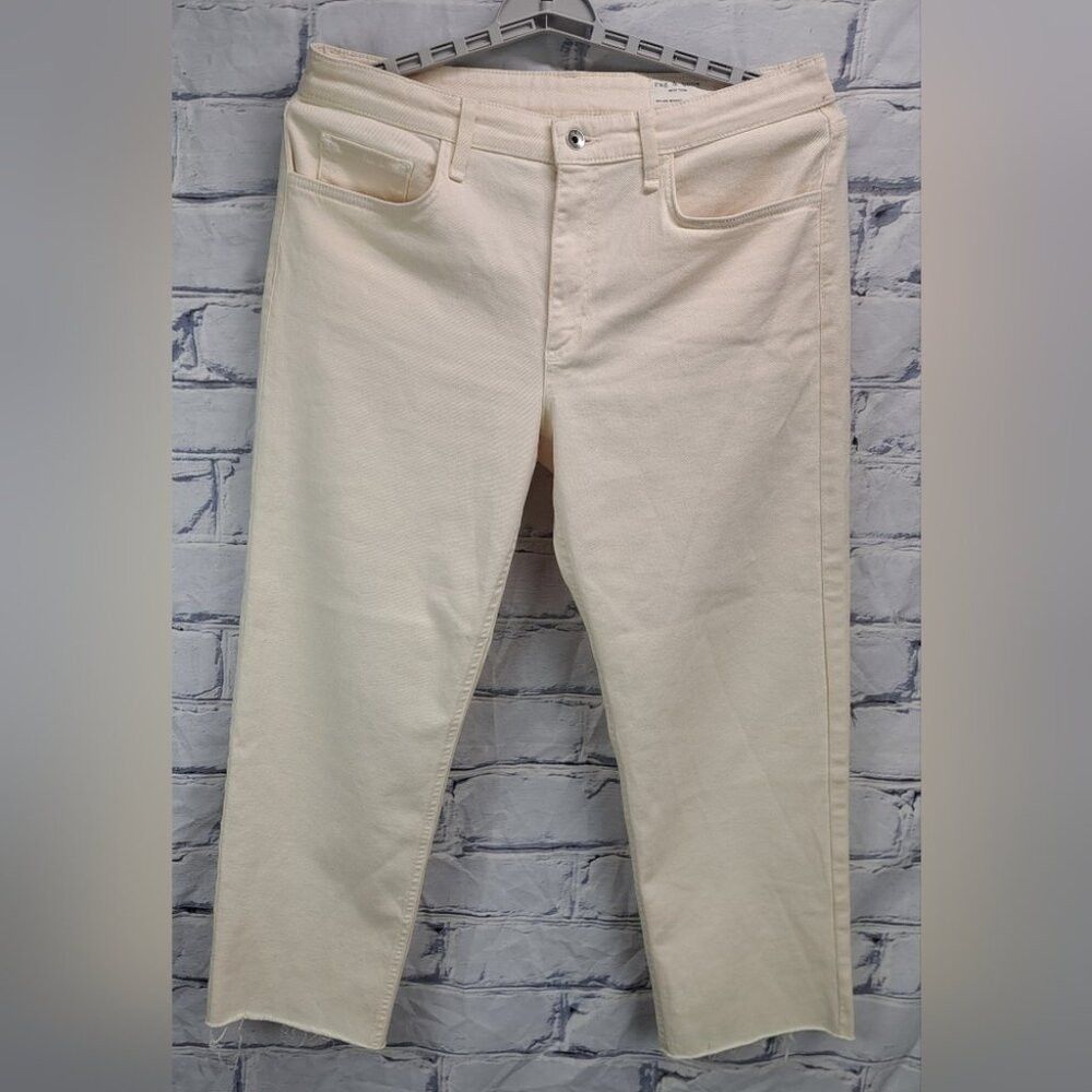 Rag & Bone rag & bone Women's Dylan Baggy Boyfriend Jeans In Ecru Size Size 30" / US 8 / IT 44 - 3 Thumbnail